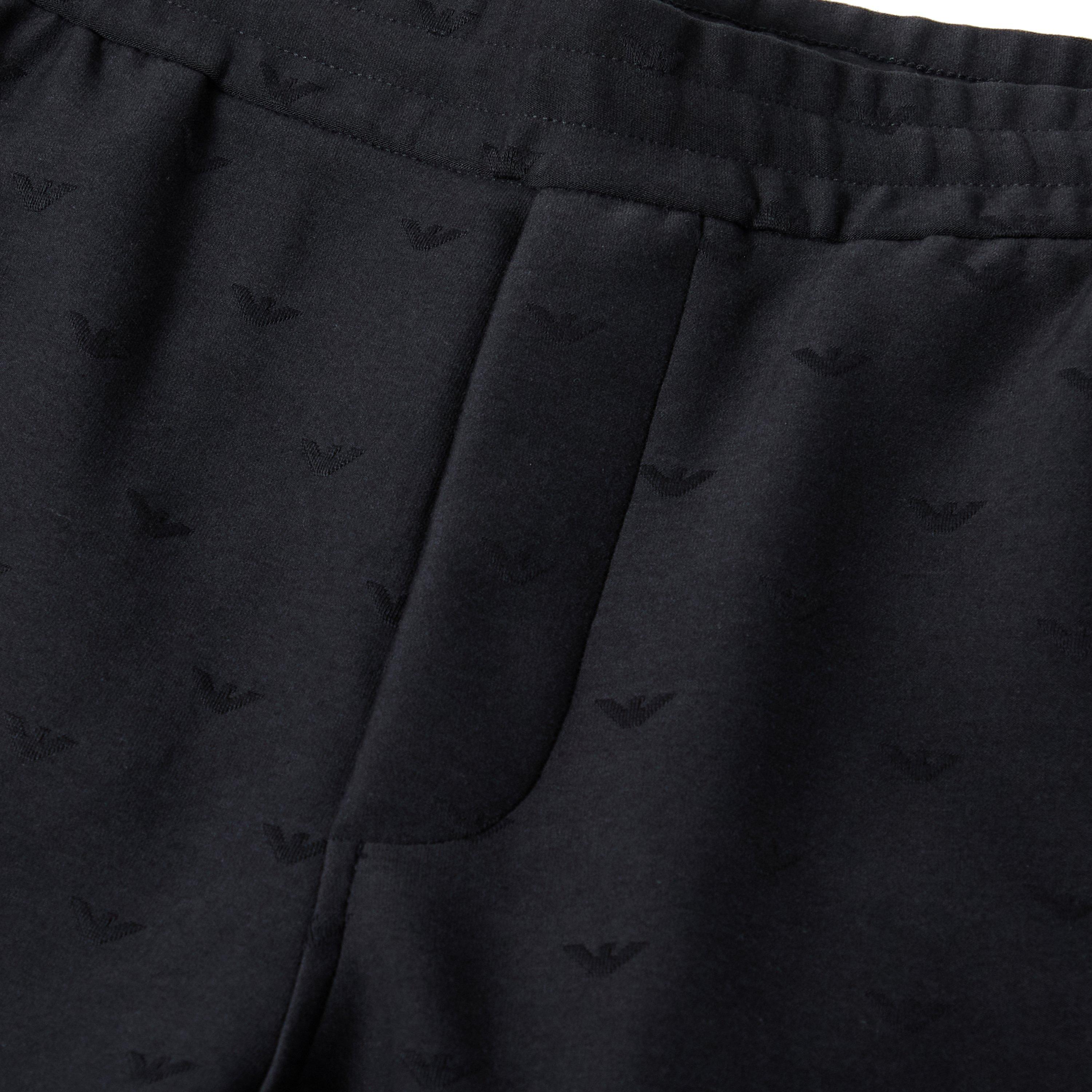 Eagle Navy - Emporio Armani - Men's Closed Hem Fleece Joggers - 5