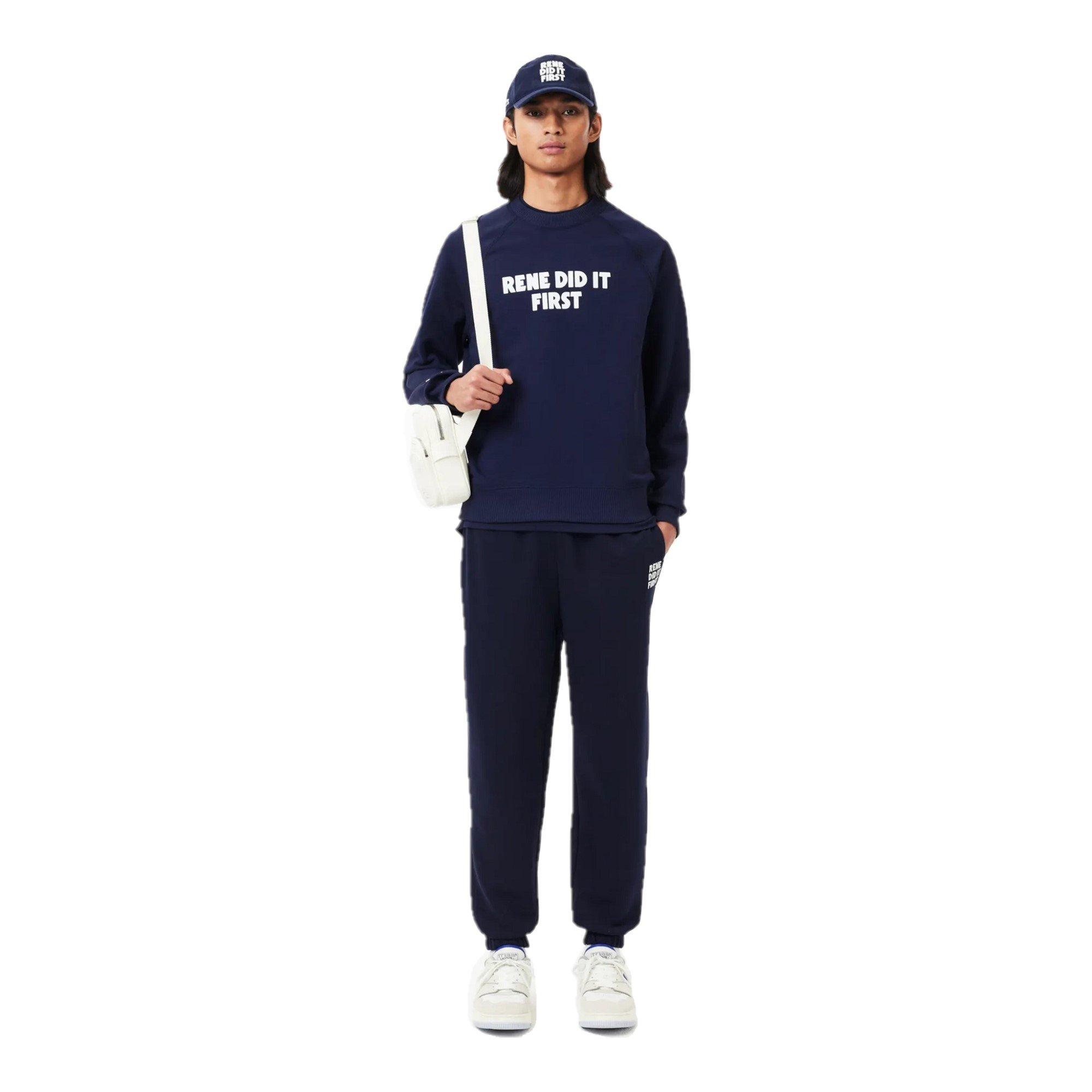 Navy Blue - Lacoste - Men's Closed Hem Fleece Joggers - 2