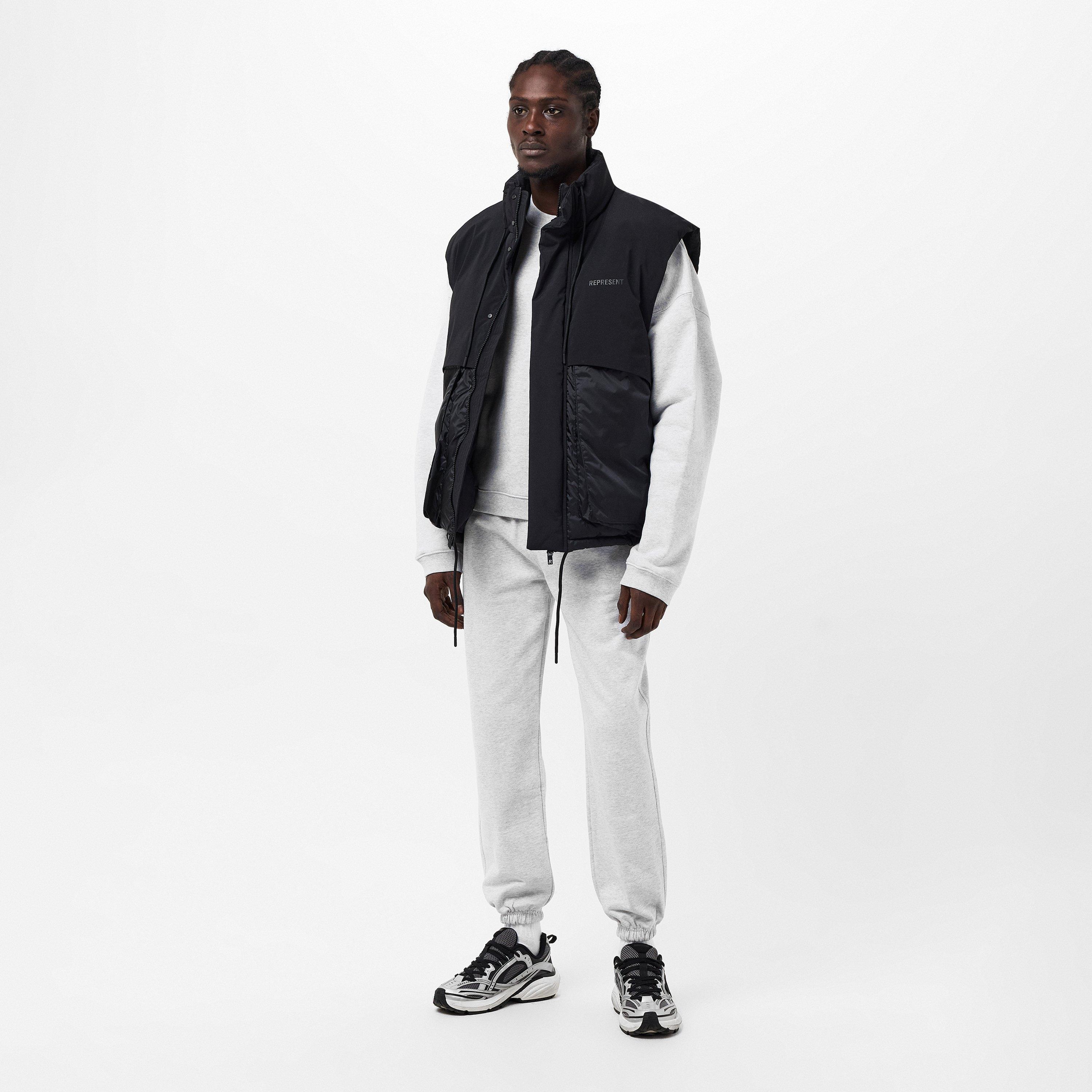 Ice Grey Marl - Represent - Men's Closed Hem Fleece Jogging Bottoms - 6