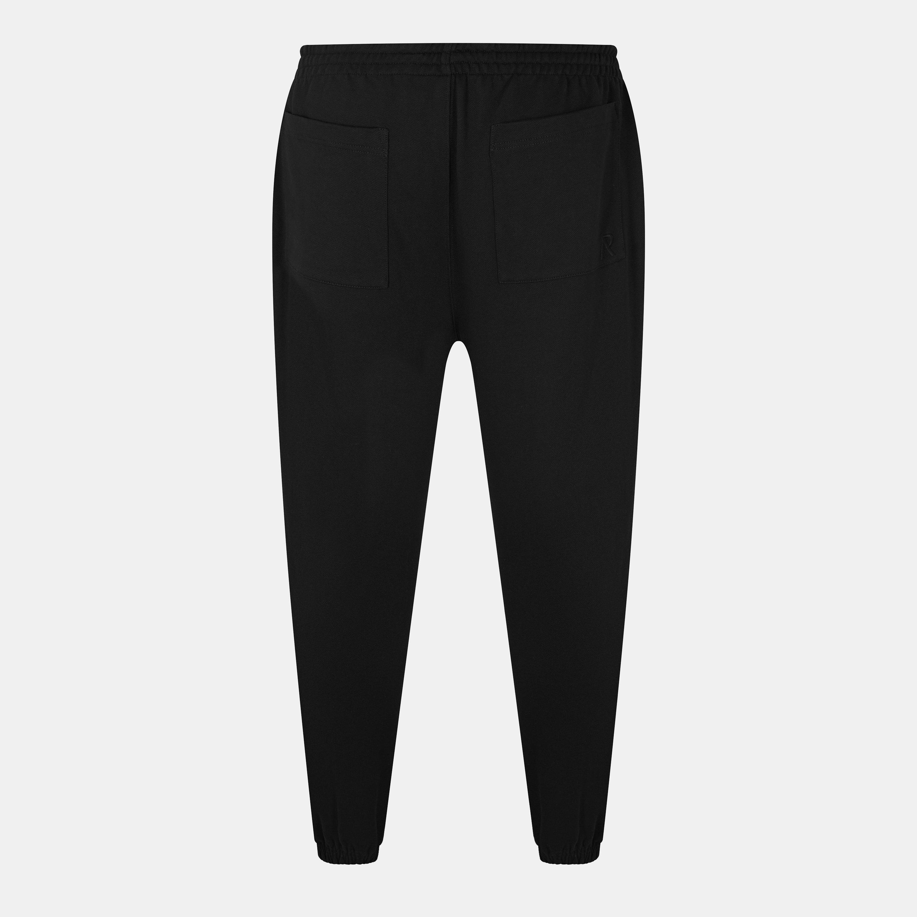 Black - Represent - Men's Closed Hem Fleece Jogging Bottoms - 2