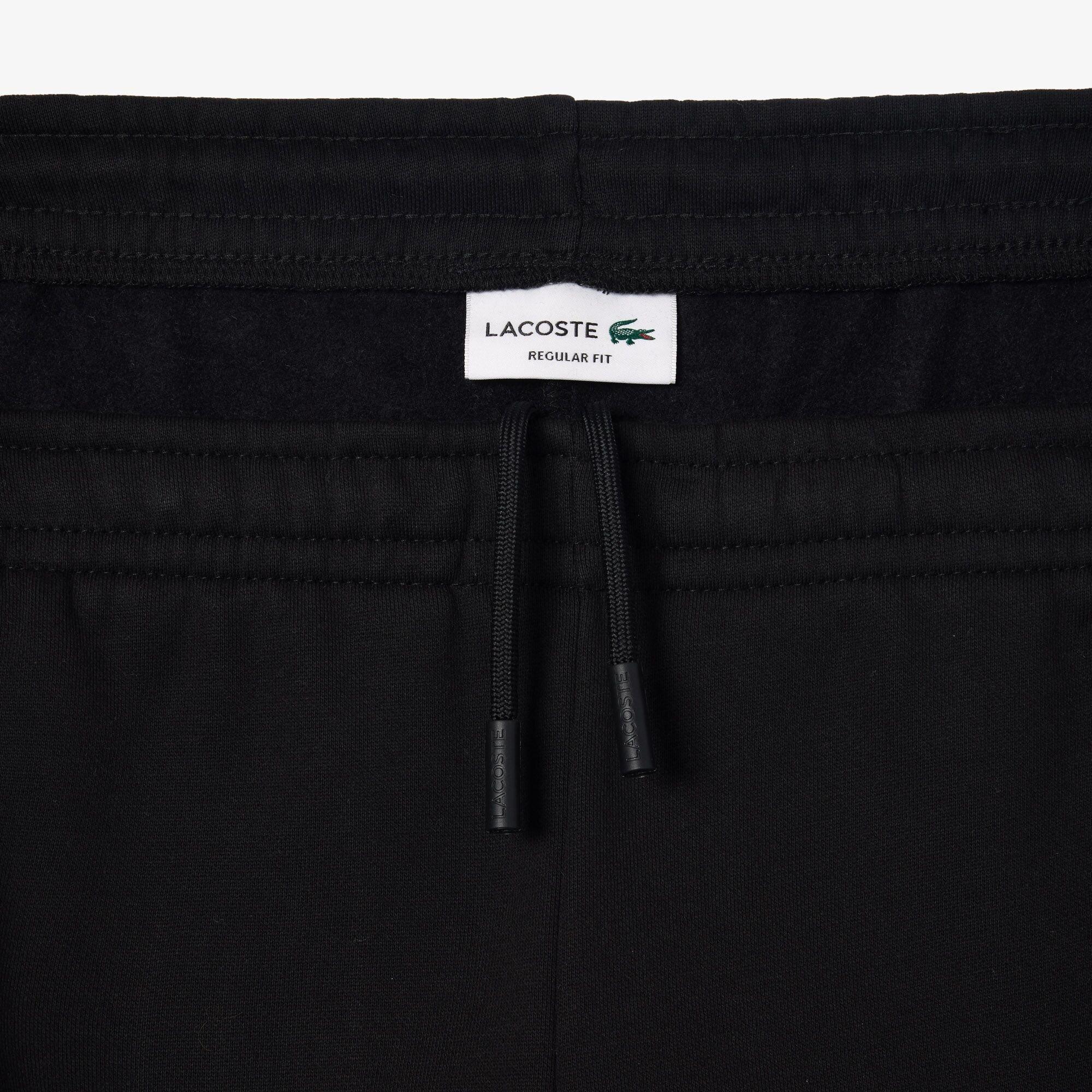 Black/Flour - Lacoste - Men's Closed Hem Fleece Joggers - 2