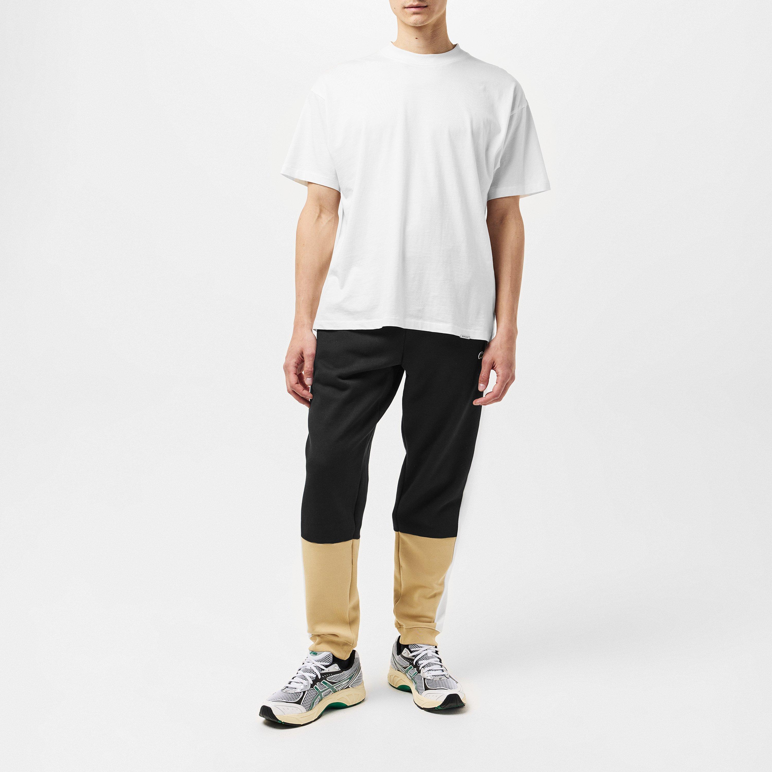 Black/Flour - Lacoste - Men's Closed Hem Fleece Joggers - 6