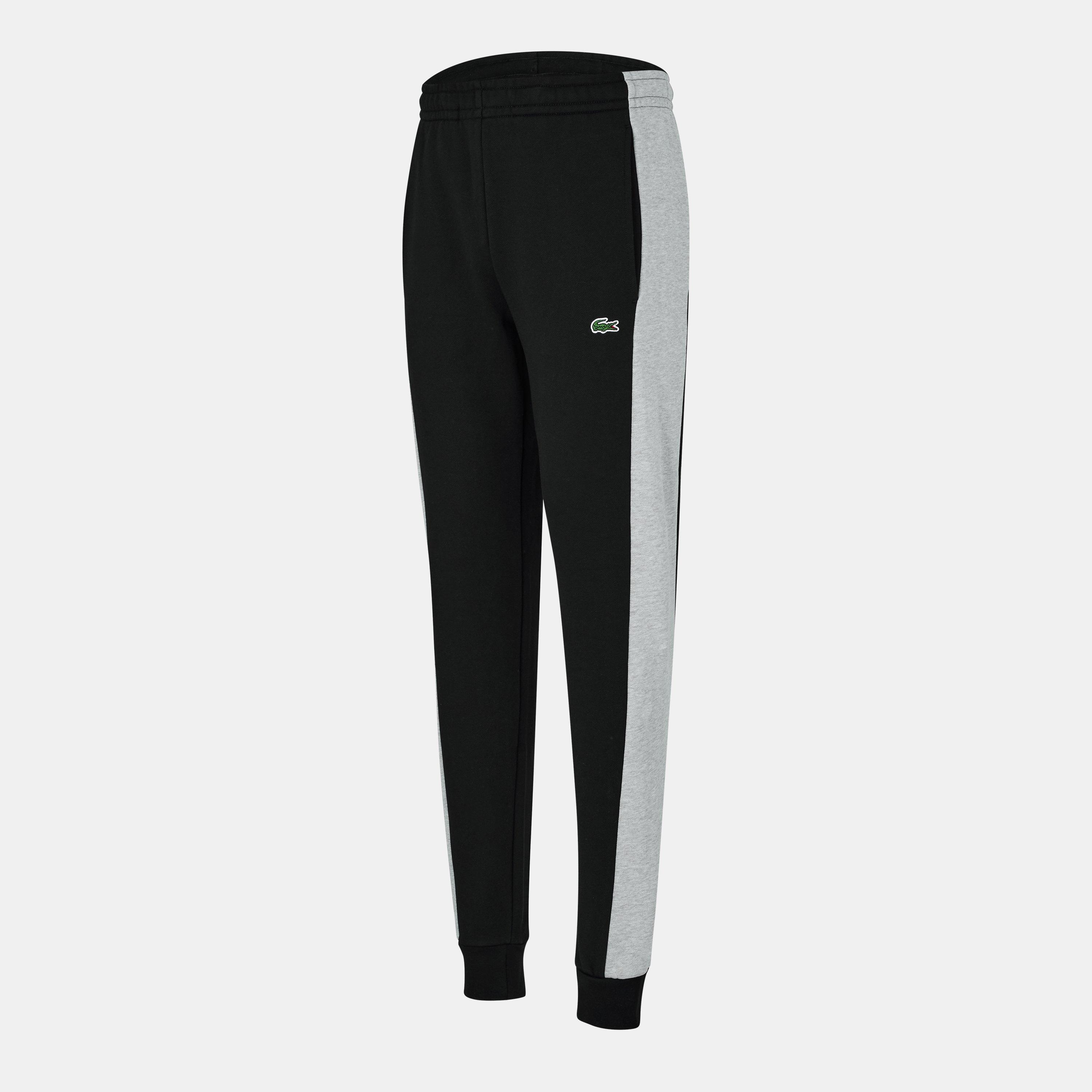 Sort/Sølv - Lacoste - Men's Closed Hem Fleece Joggers - 7