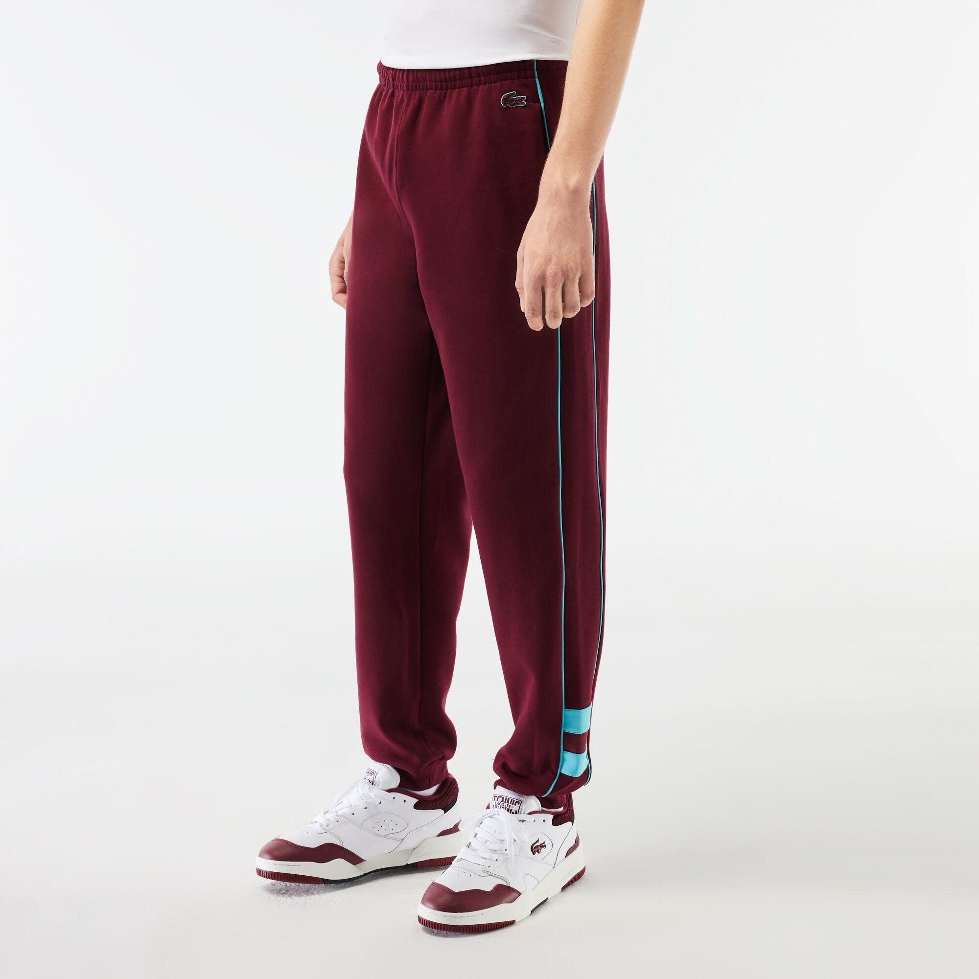 Zin/Cove - Lacoste - Men's Embroidered Closed Hem Fleece Joggers - 1
