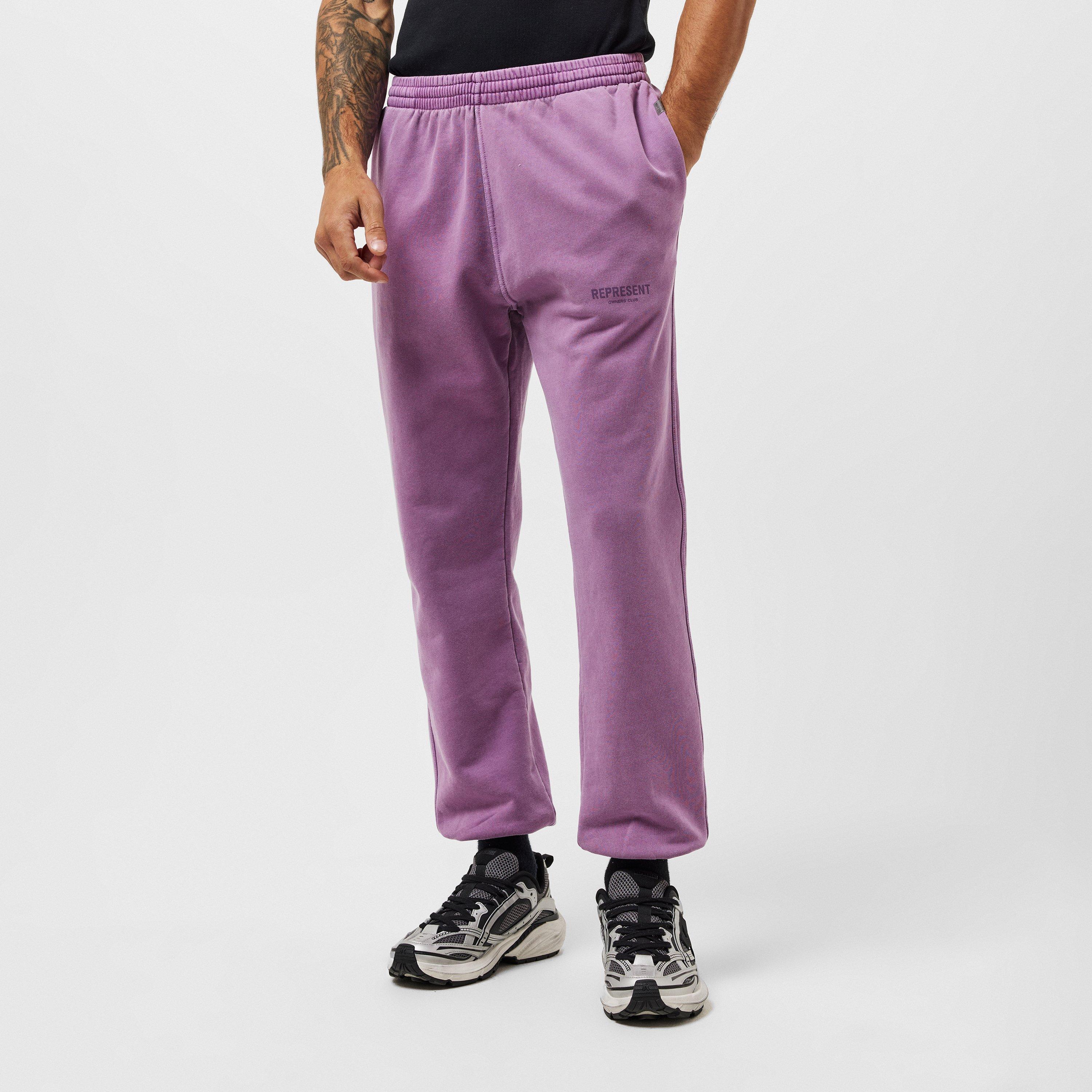 Mid Purple - Represent - Men's Closed Hem Fleece Jogging Bottoms - 3