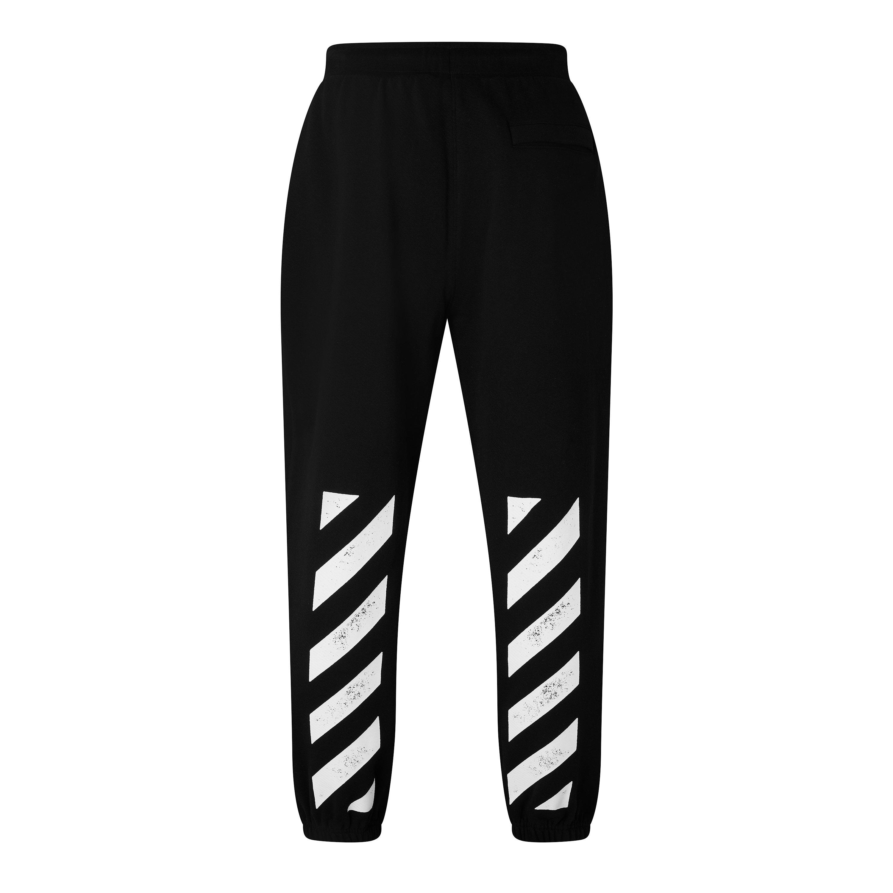 Black 001 - L AB Off White - L/AB Off Diag Jogger Sn73 - 2