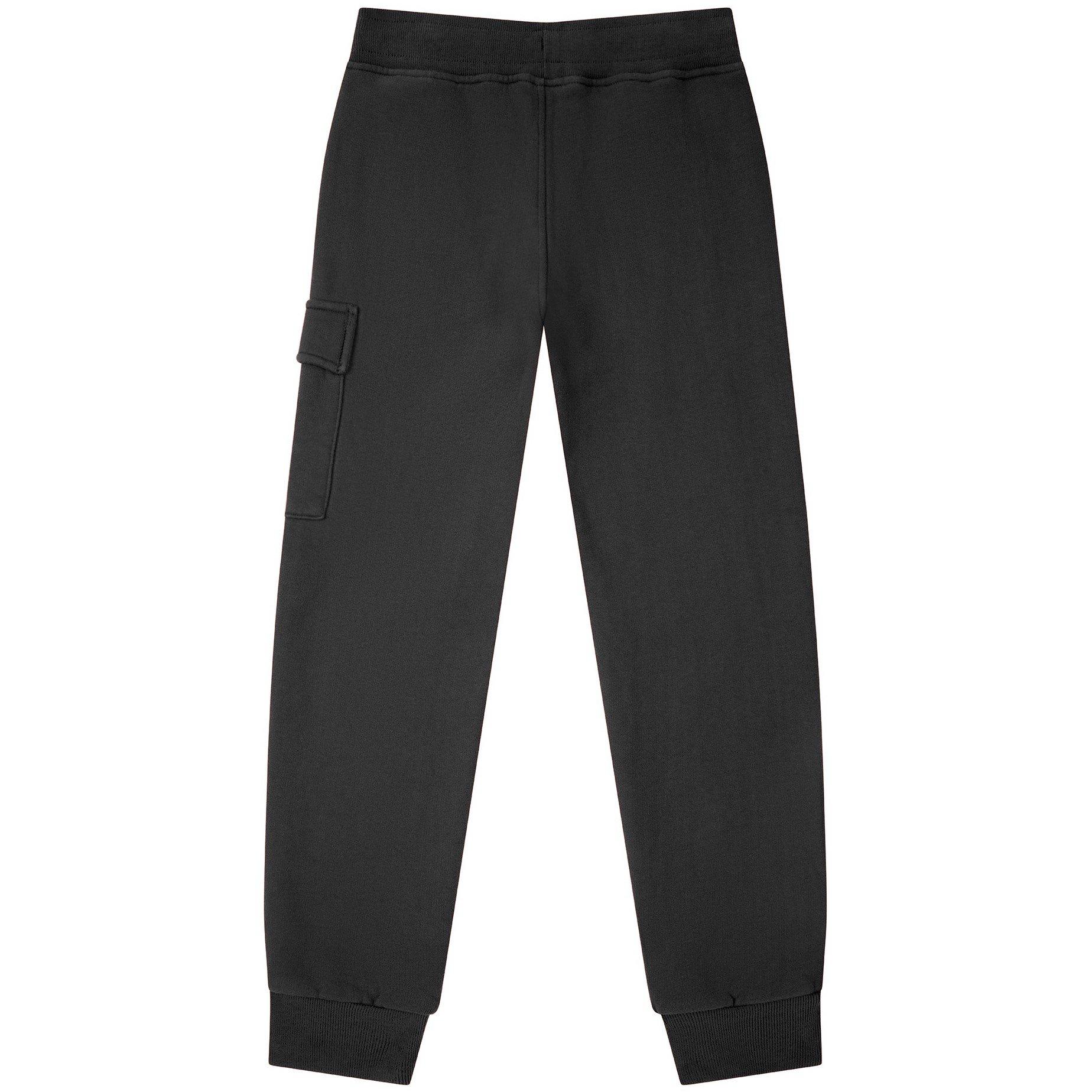 Black 999 - CP Company - Boy's Lens Fleece Jogging Bottoms - 2