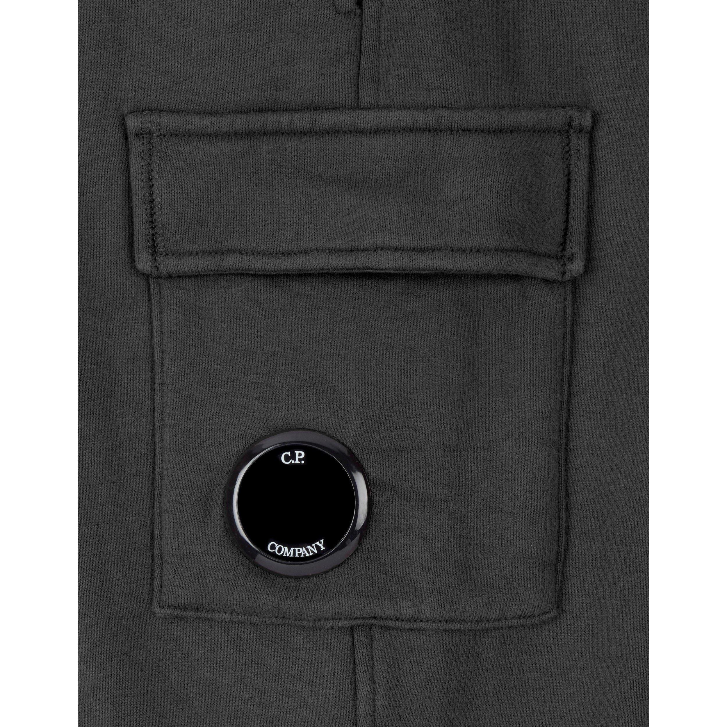 Black 999 - CP Company - Boy's Lens Fleece Jogging Bottoms - 3