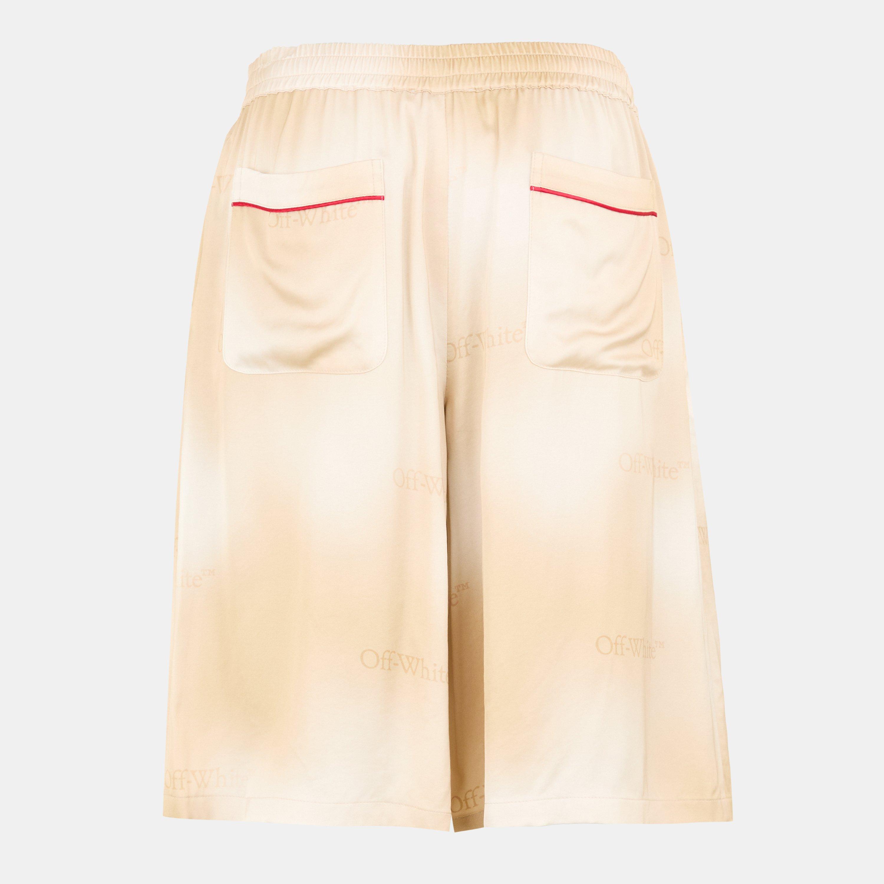 Beige/Weiß - Off White - Men's Closed Hem Fleece Jogging Bottoms - 2