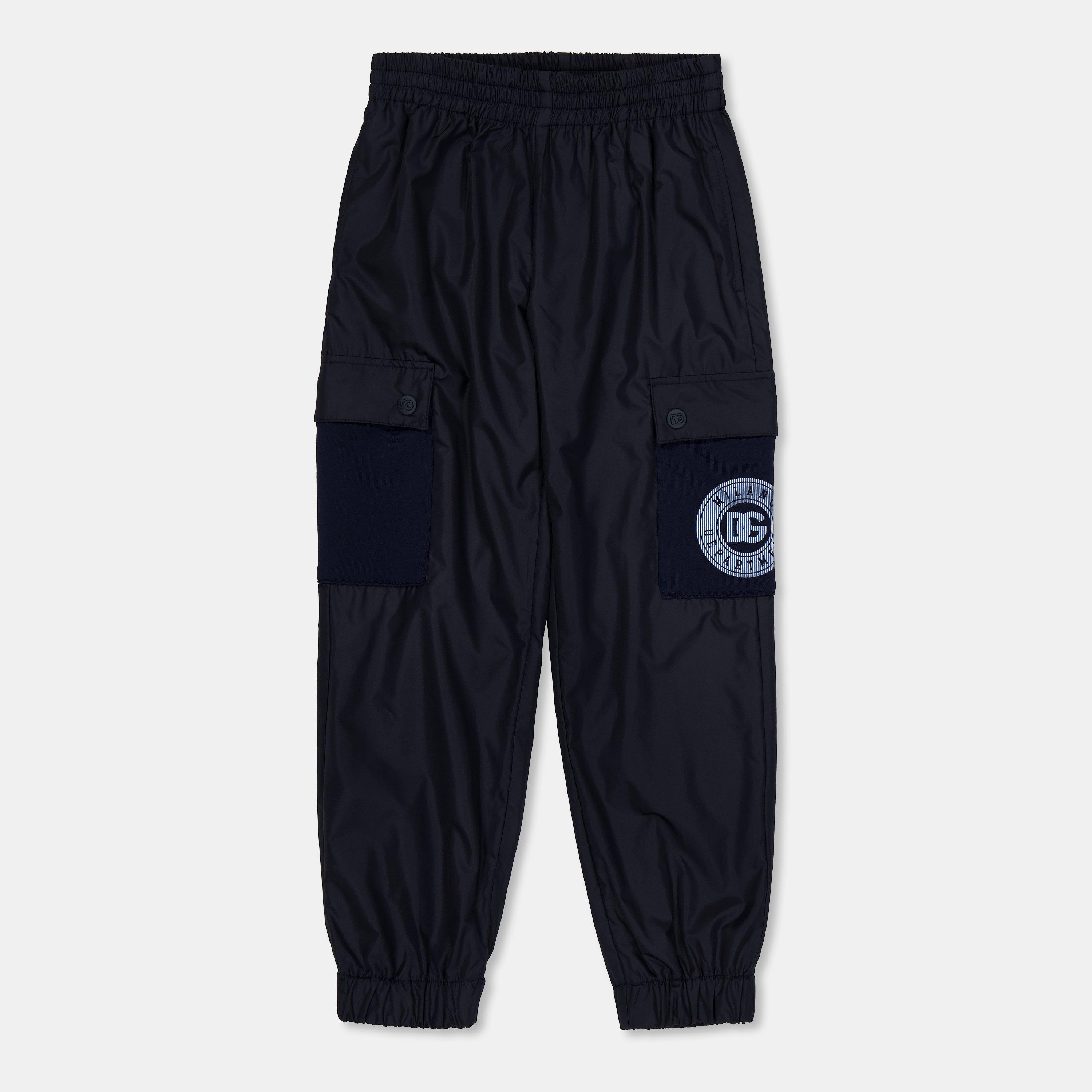 Blue B0339 - Dolce and Gabbana - Unisex Kids' Cuffed Fleece Joggers - 1