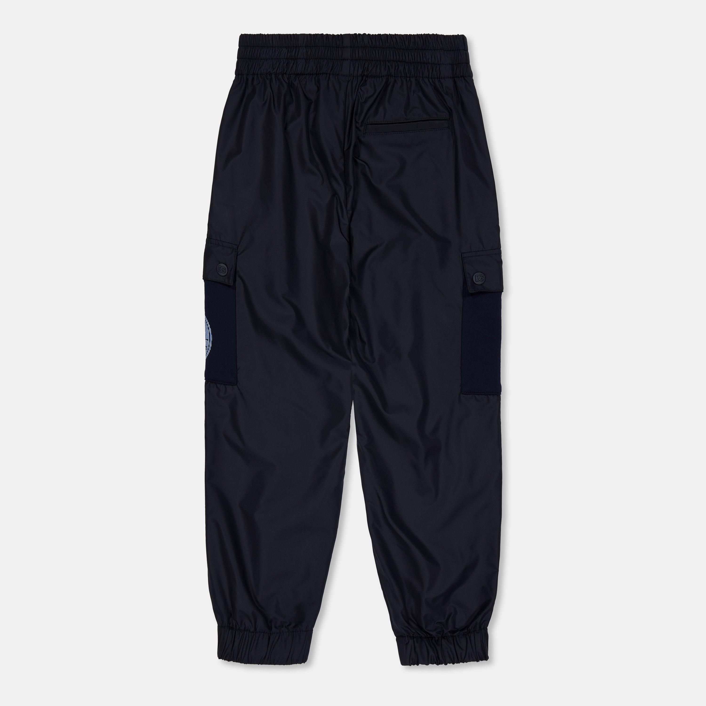 Blue B0339 - Dolce and Gabbana - Unisex Kids' DG Logo Closed Hem Fleece Joggers - 2