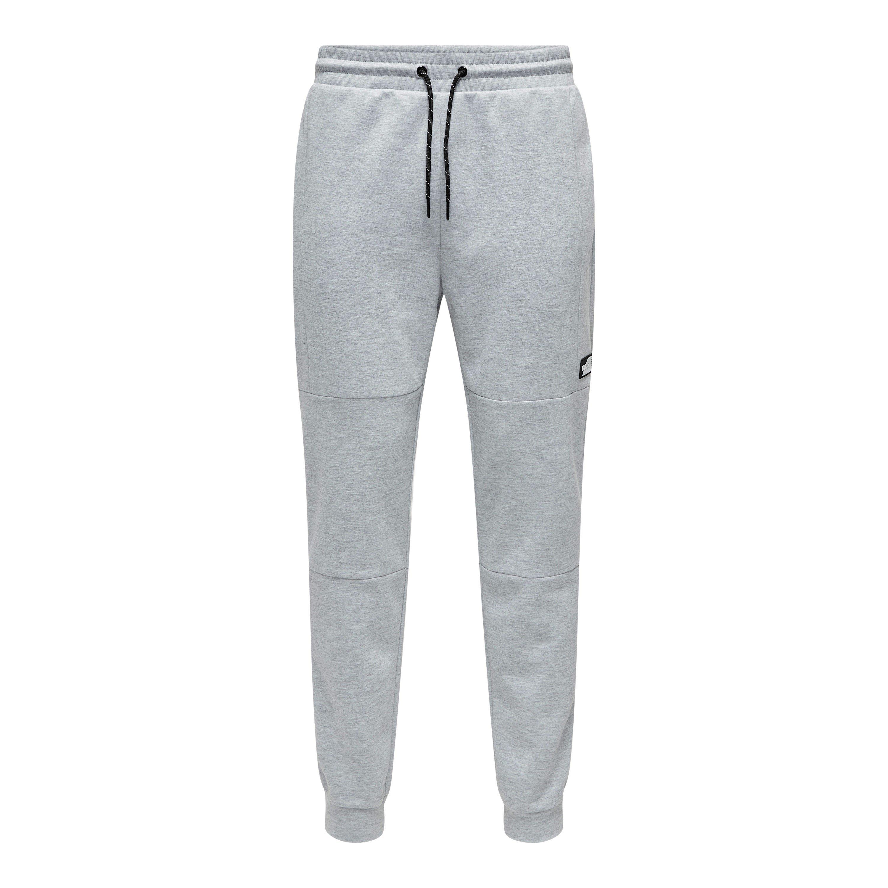 LGrey Melange - Only - Closed Hem Fleece Joggers - 6