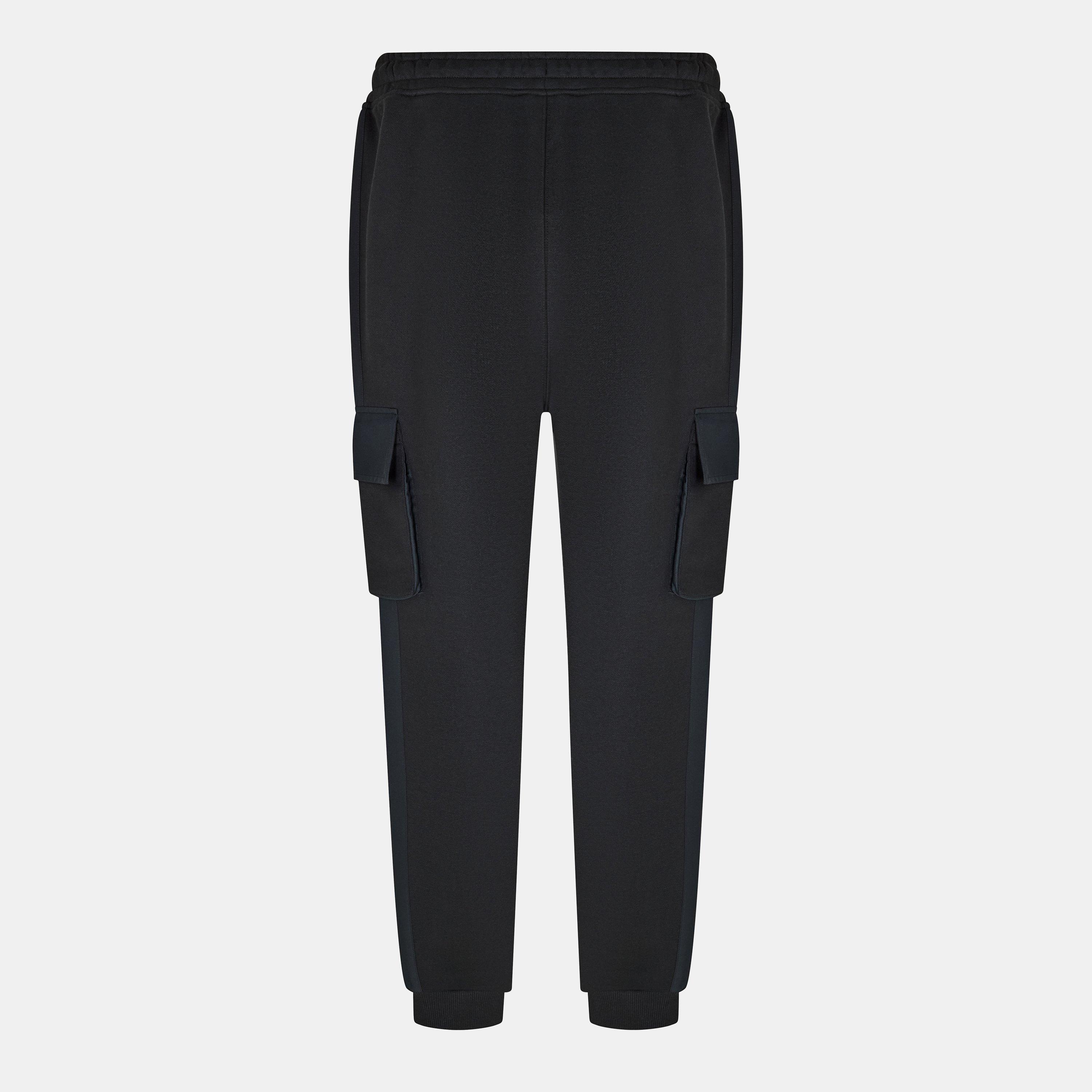 Black - Everlast - Men's Utility Closed Hem Fleece Joggers - 2