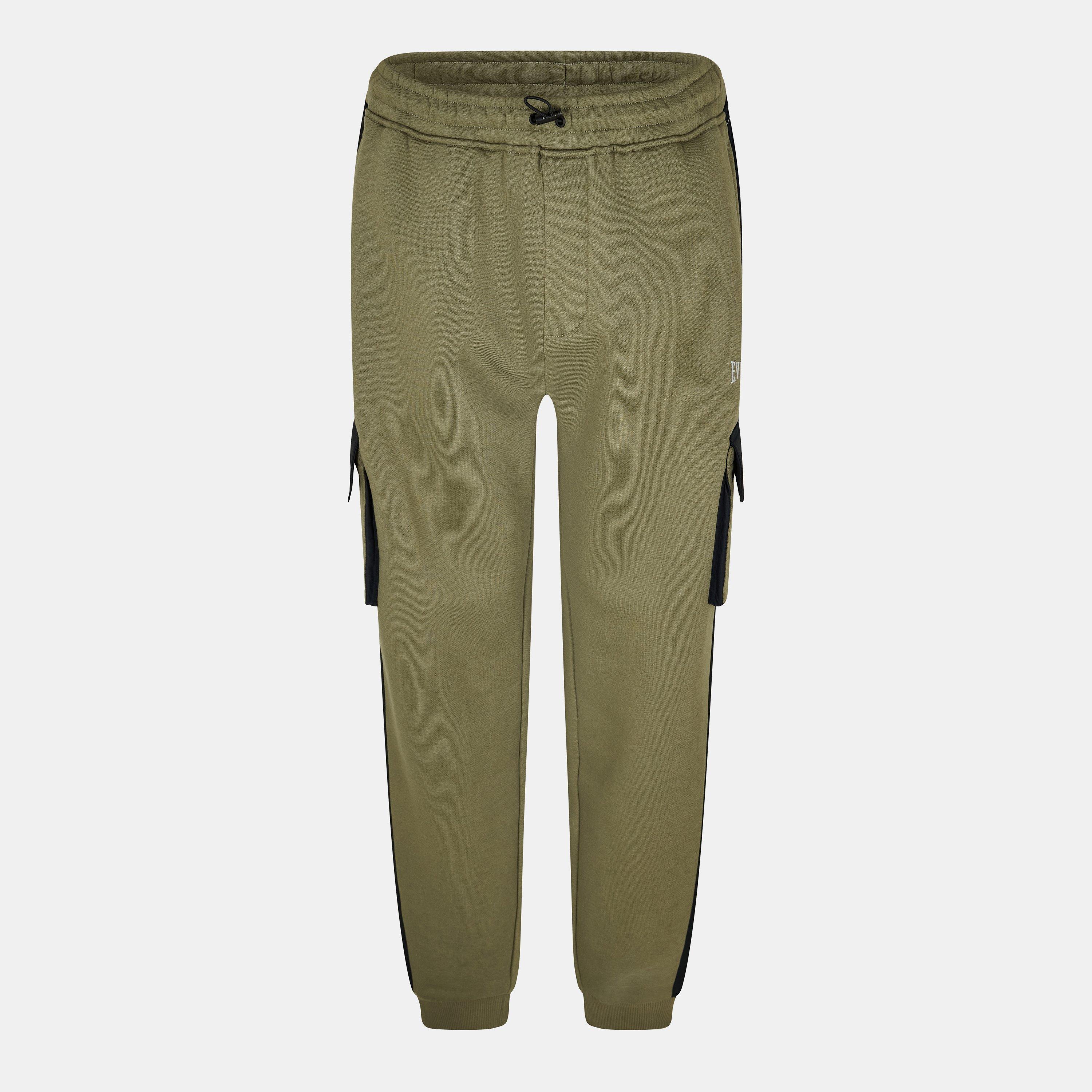 Khaki - Everlast - Men's Utility Closed Hem Fleece Joggers - 1