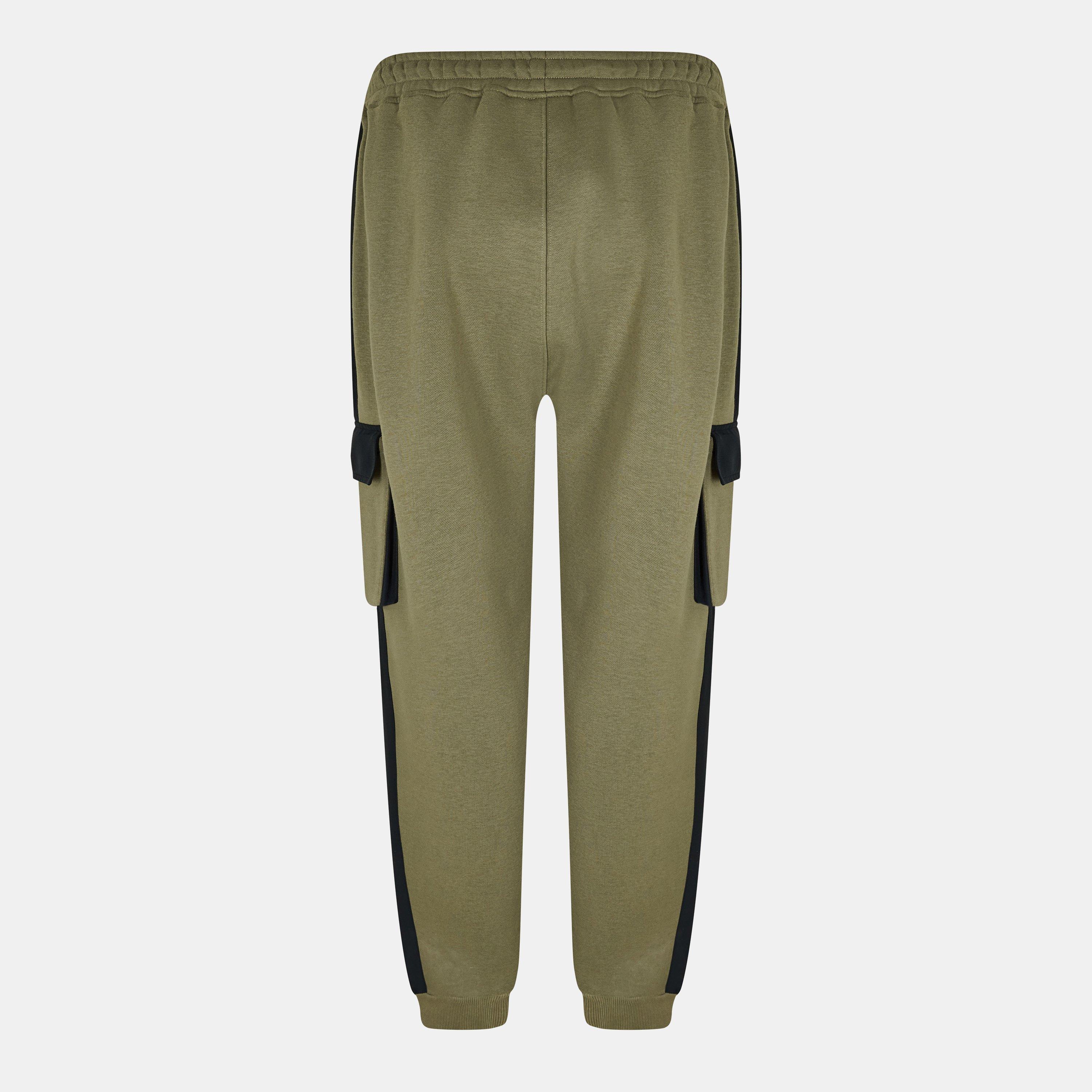 Khaki - Everlast - Utility Closed Hem Fleece Joggers - 2