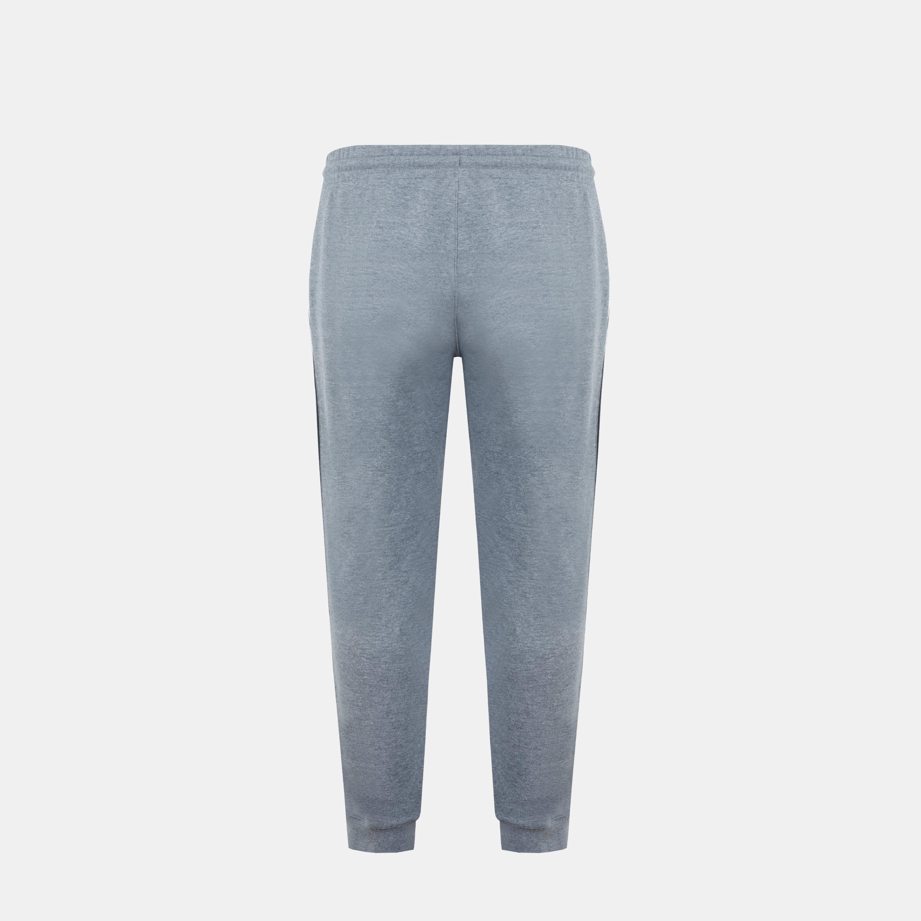 Dark Heather - Lonsdale - Mens Closed Hem Fleece Joggers - 2