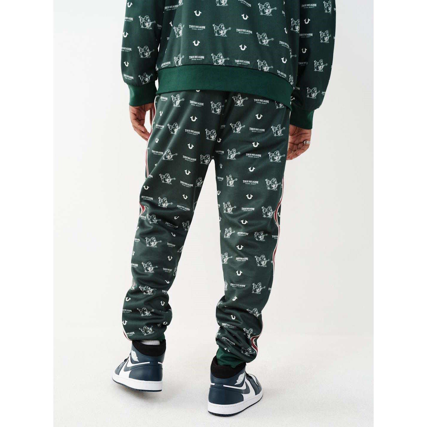 Verde smeraldo - True Religion - Monogram Closed Hem Fleece Joggers - 2