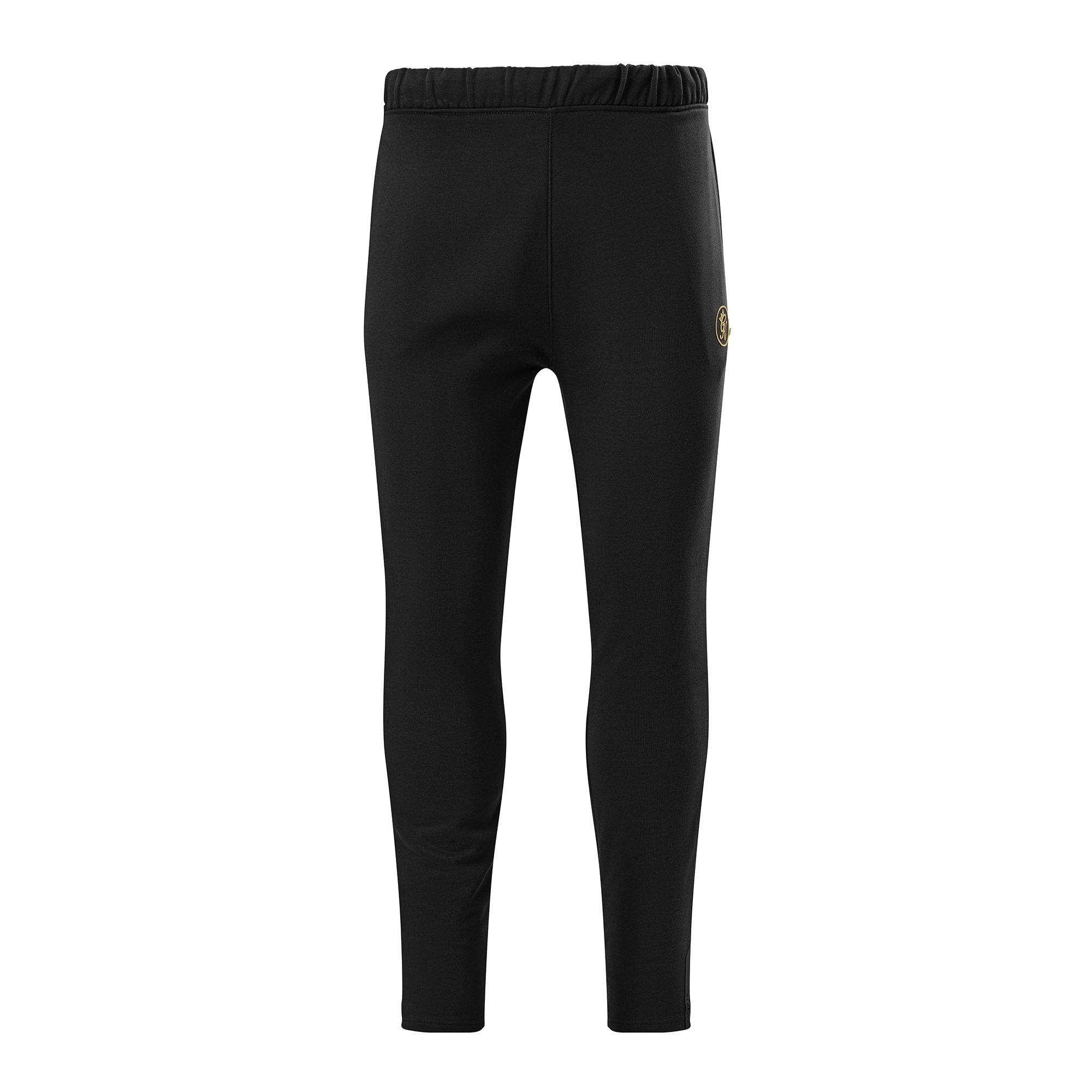 Black/Gold - Gym King - Men's Cotton Open Hem Joggers - 1