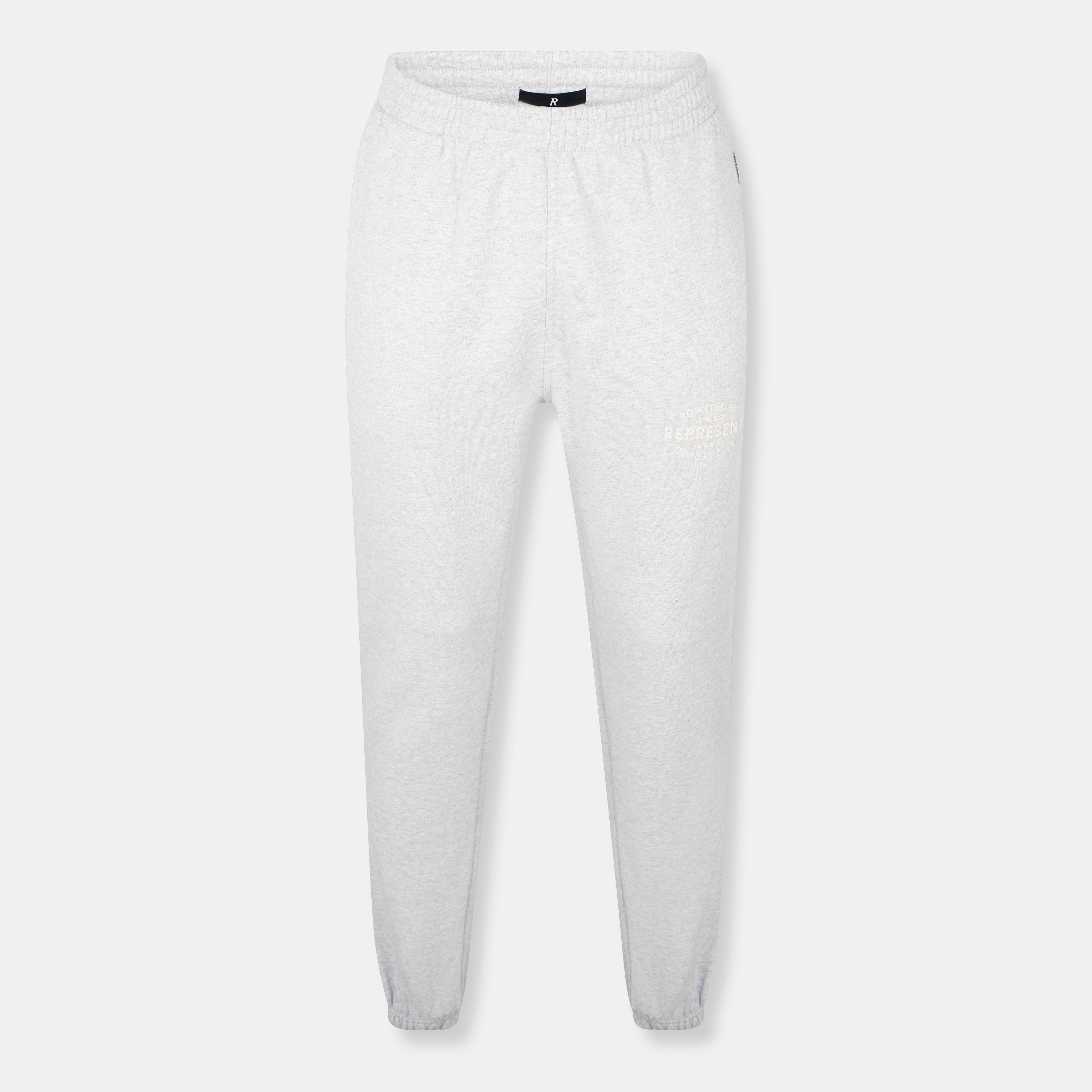 Represent Men's Closed Hem Fleece Joggers - Ash Grey - XS