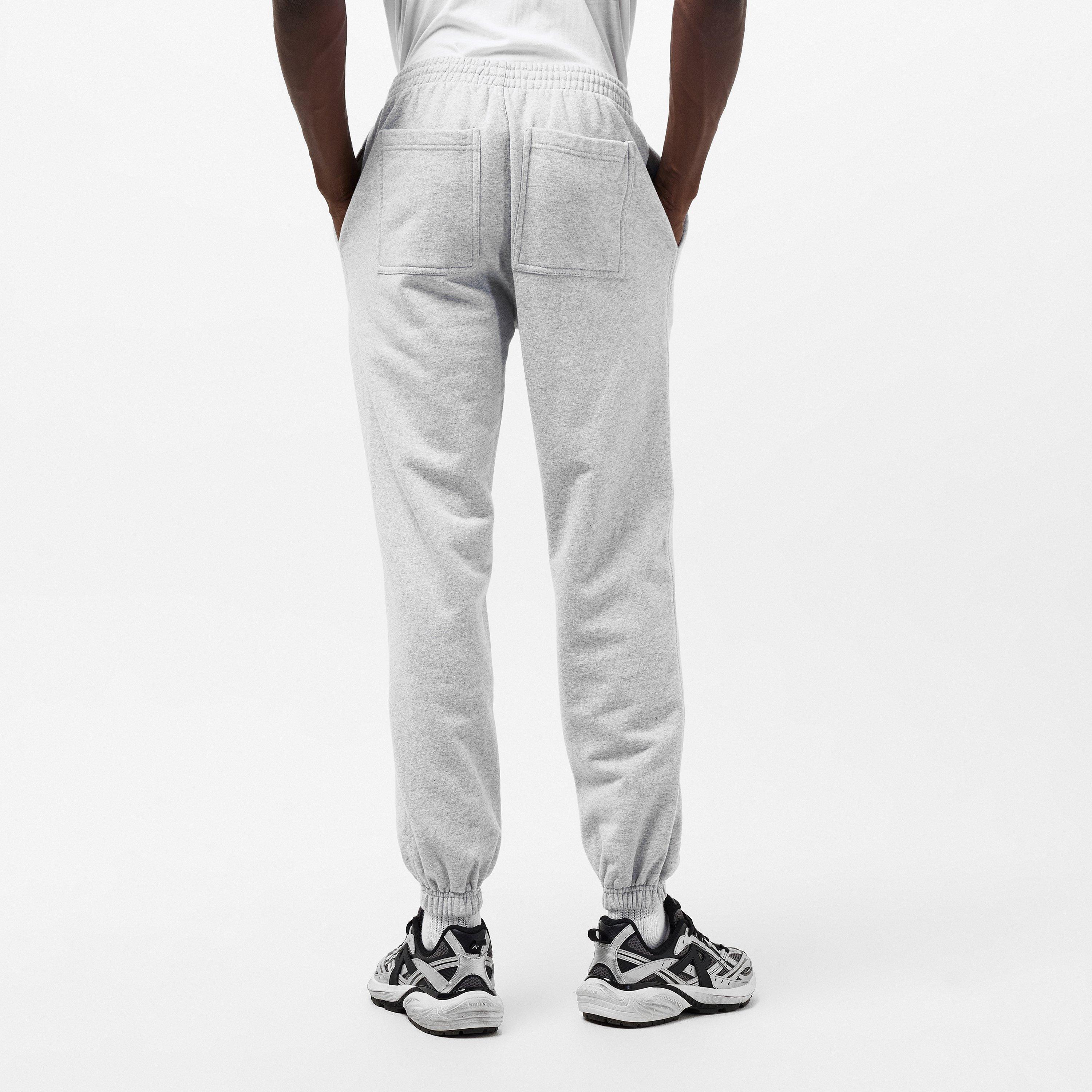 Ash Grey - Represent - Men's Closed Hem Fleece Jogging Bottoms - 4