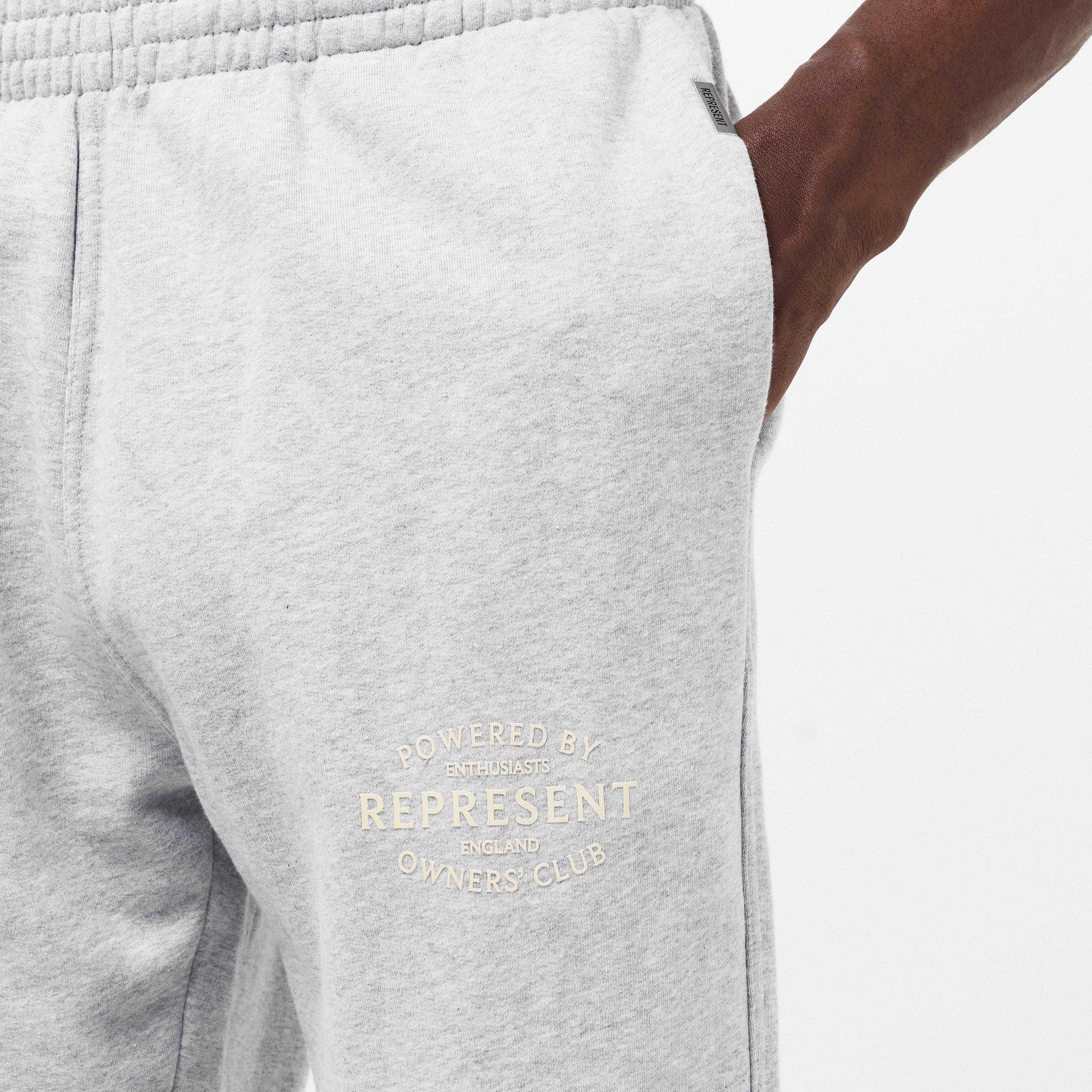 Ash Grey - Represent - Men's Closed Hem Fleece Jogging Bottoms - 5