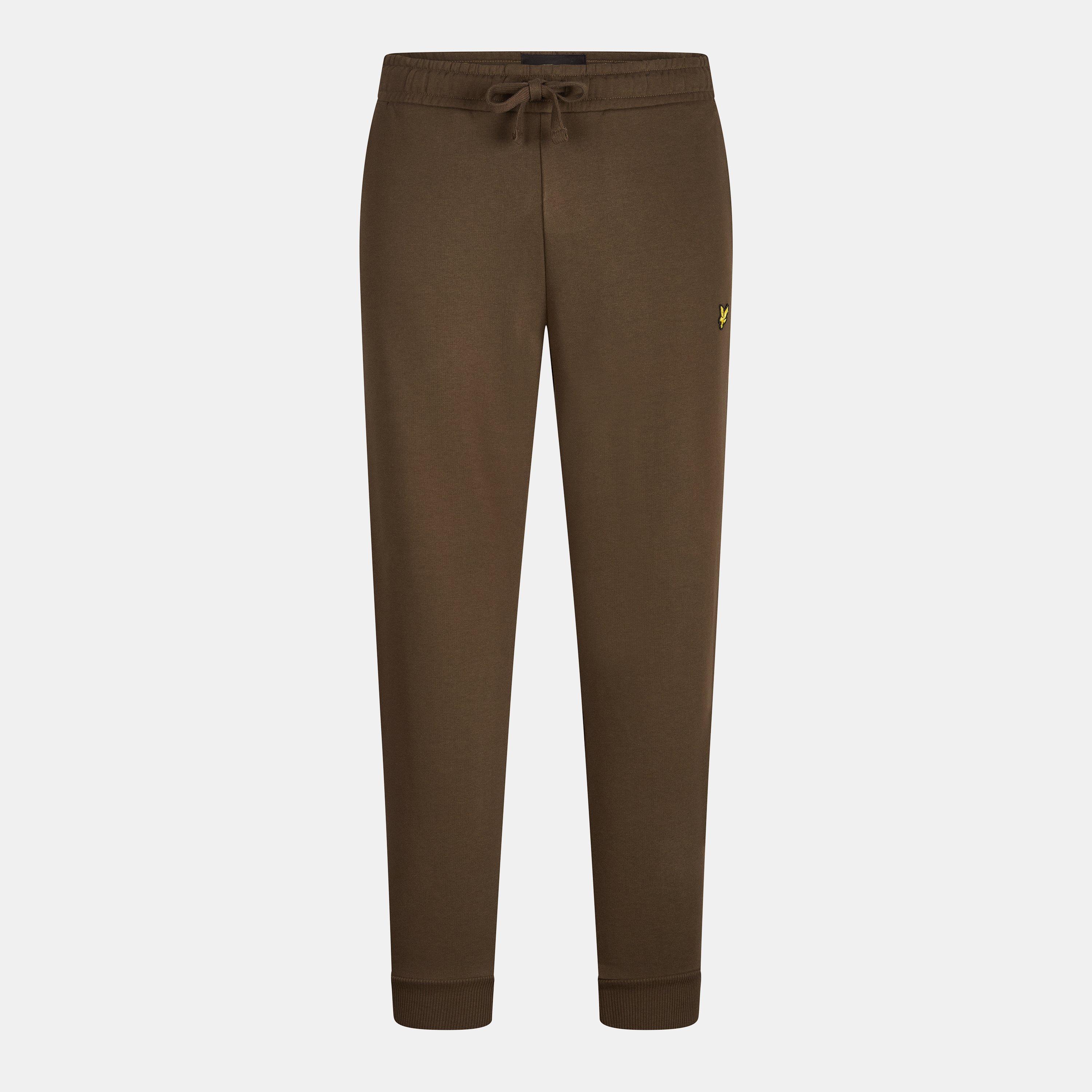Lyle And Scott Men's Skinny Cuff Sweat Pants - Olive W485 - L