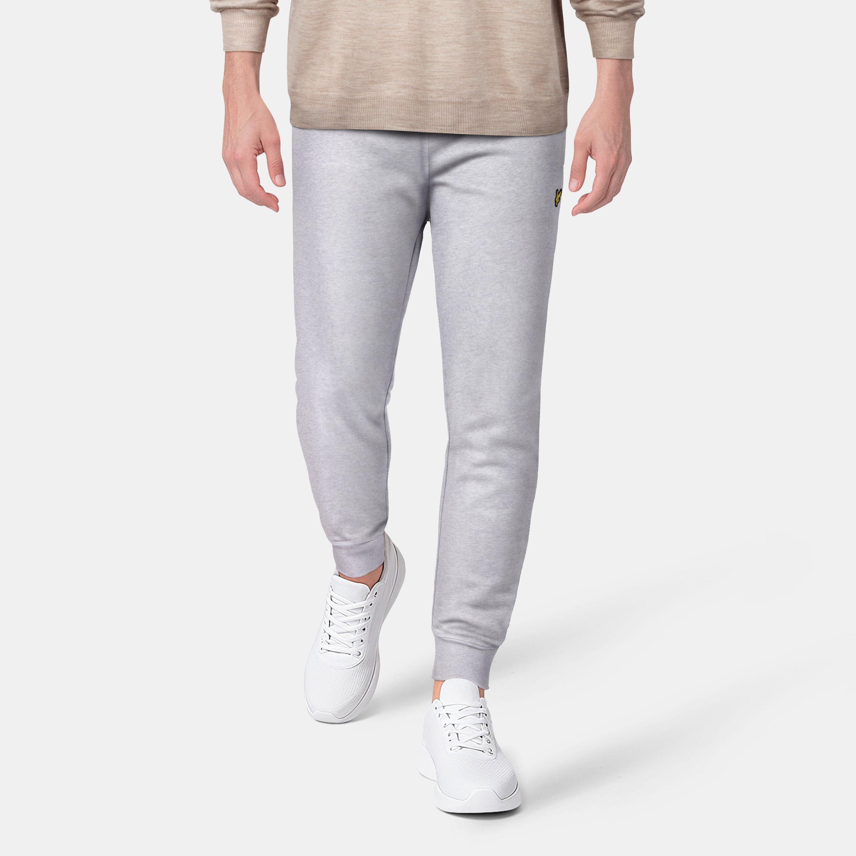 Grey Marl D24 - Lyle and Scott - Skinny Cuff Sweat Pants - 3