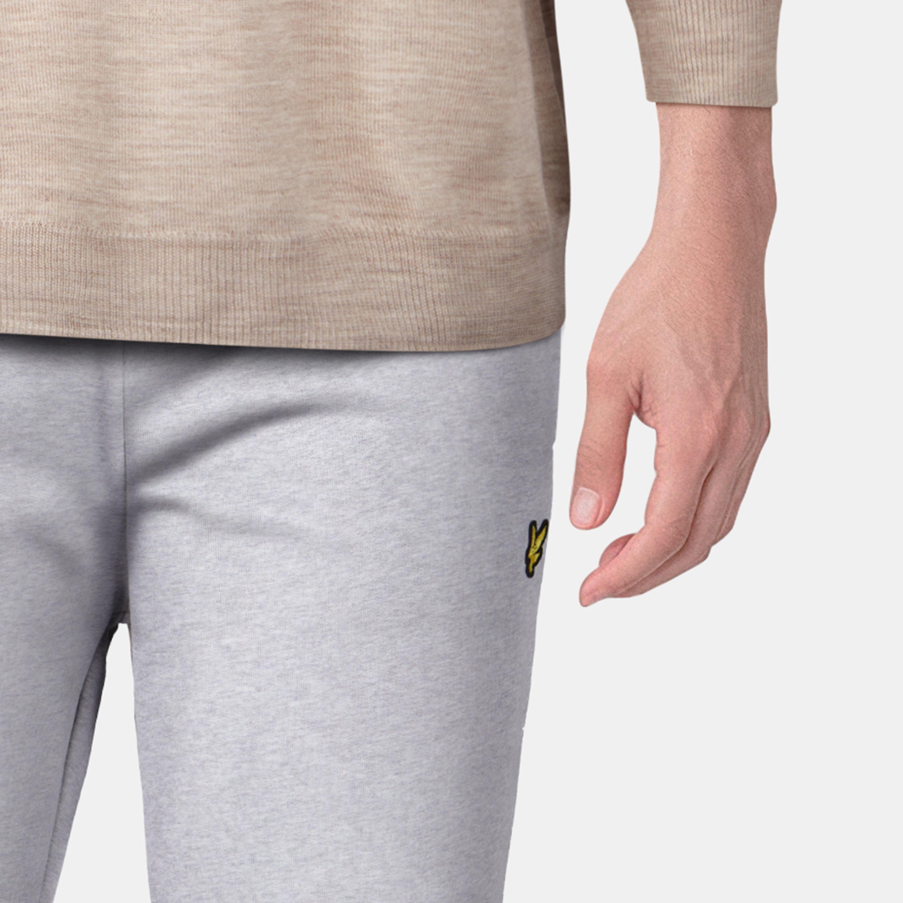 Grey Marl D24 - Lyle and Scott - Skinny Cuff Sweat Pants - 5