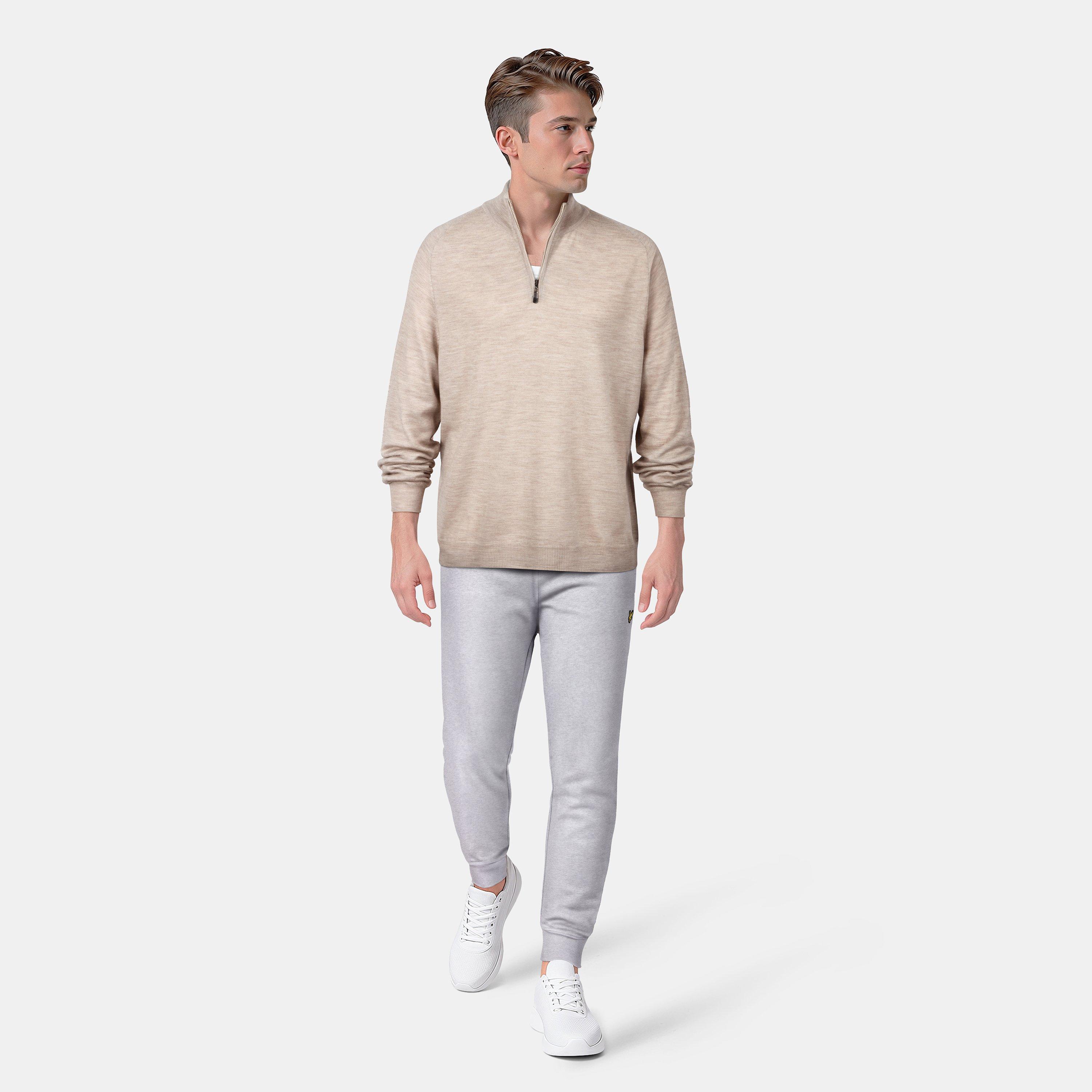 Grey Marl D24 - Lyle and Scott - Skinny Cuff Sweat Pants - 6