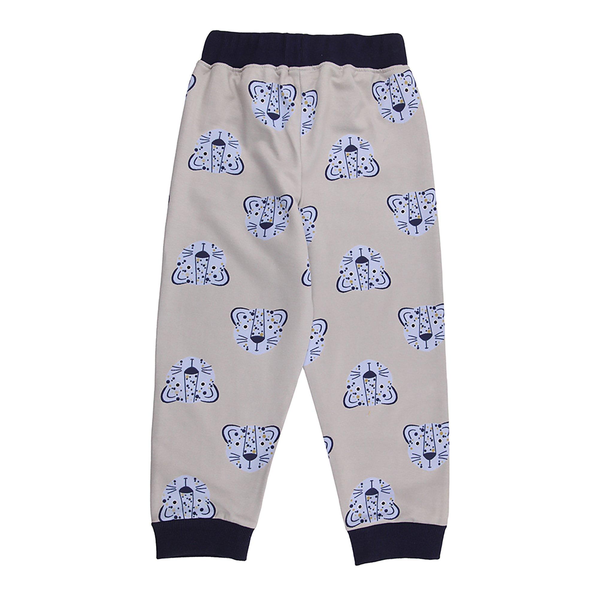 Grey - Lilly and Sid - Closed Hem Fleece Jogger - 2