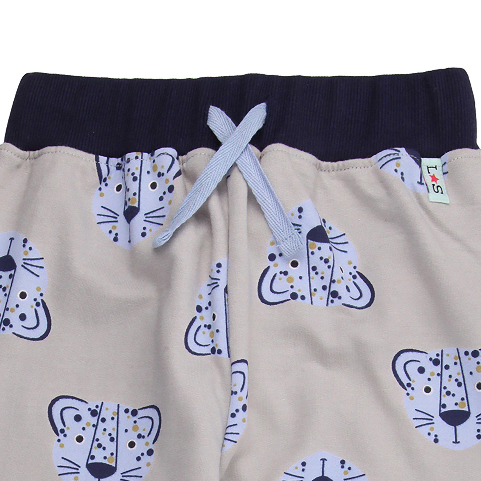 Grey - Lilly and Sid - Closed Hem Fleece Jogger - 3