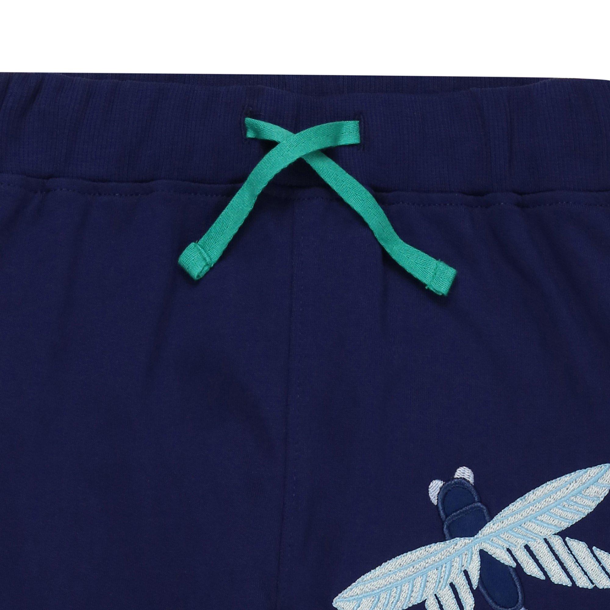 Blue - Lilly and Sid - Closed Hem Fleece Jogger - 3