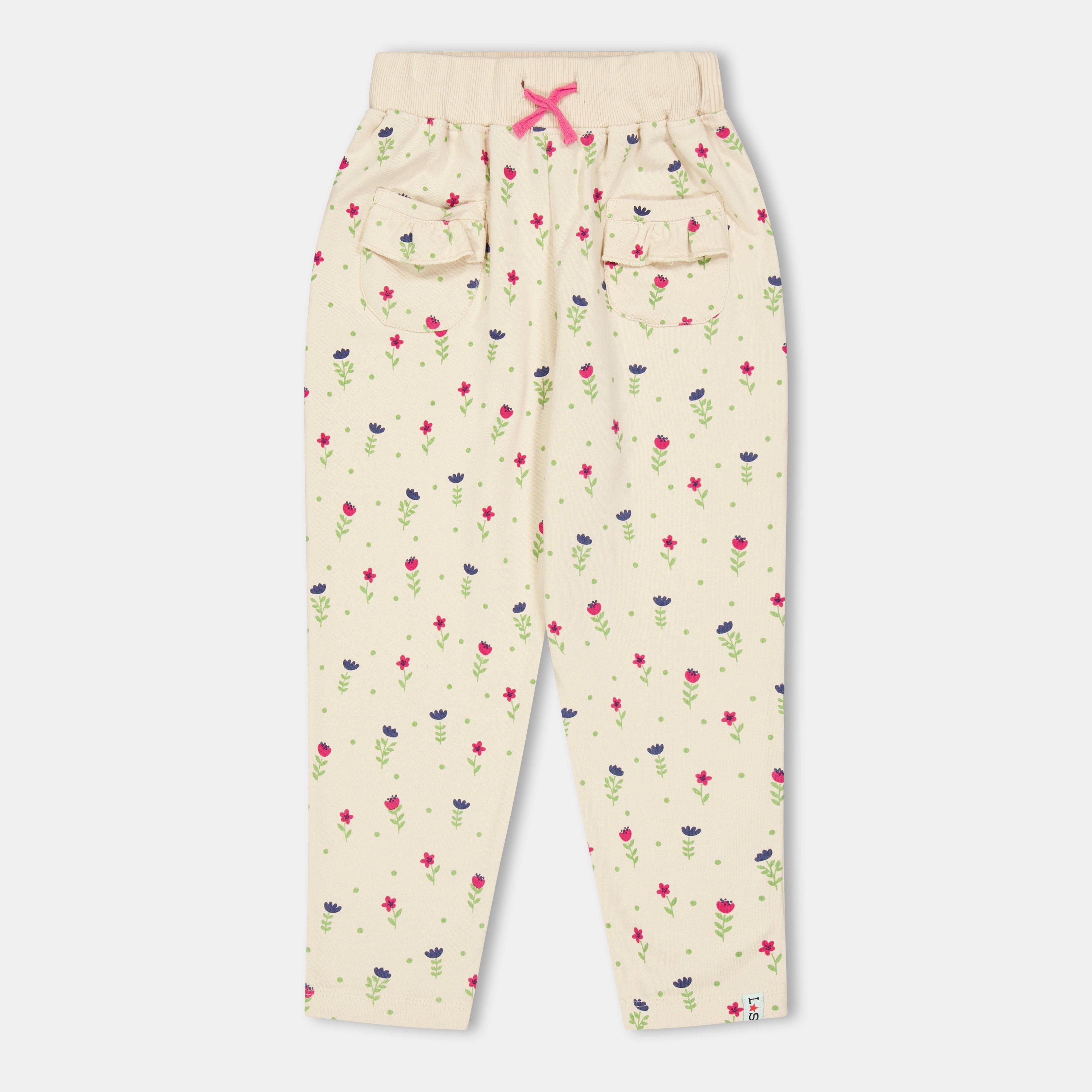 Lilly and Sid Floral Fleece Joggers