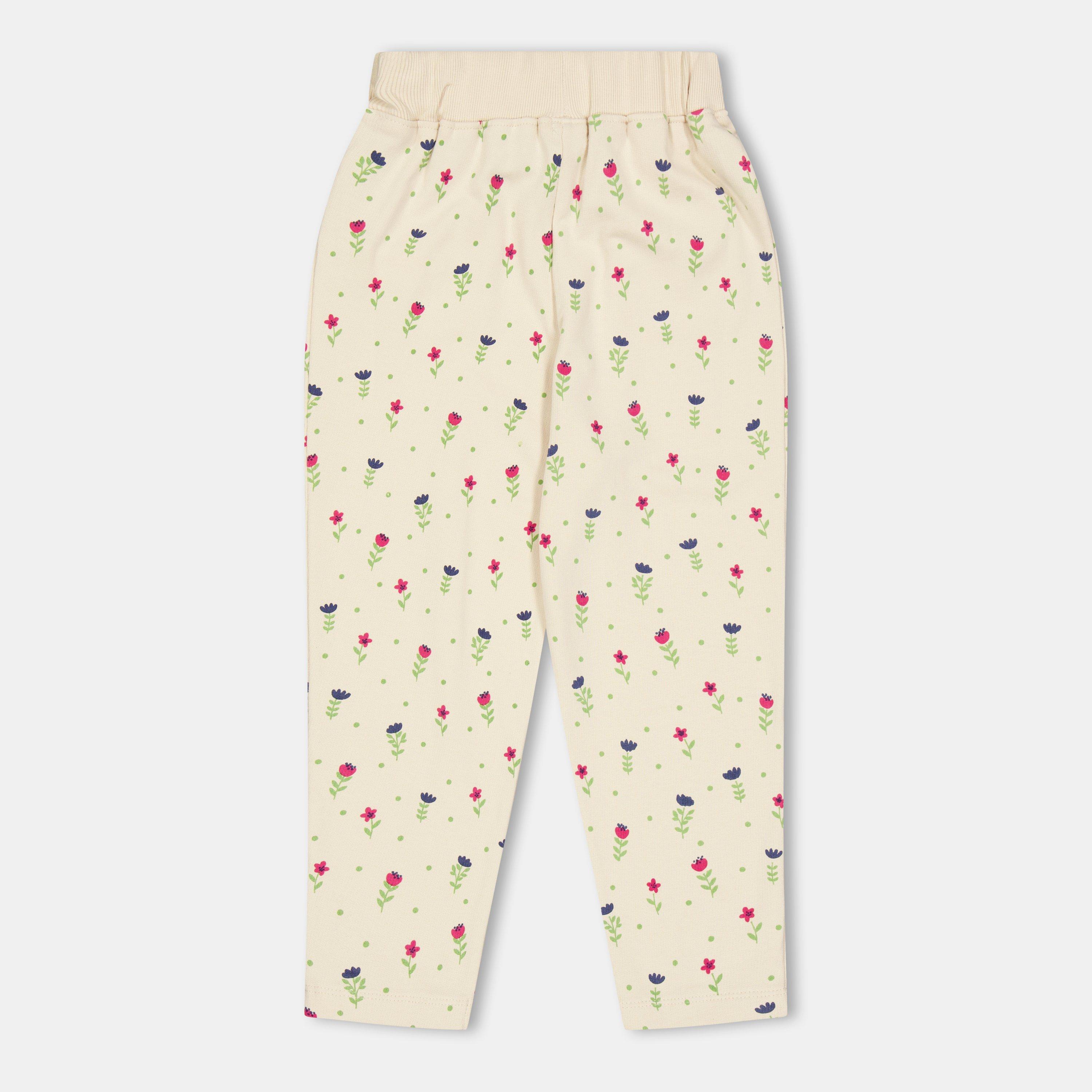 Pink - Lilly and Sid - Floral Fleece Joggers - 2