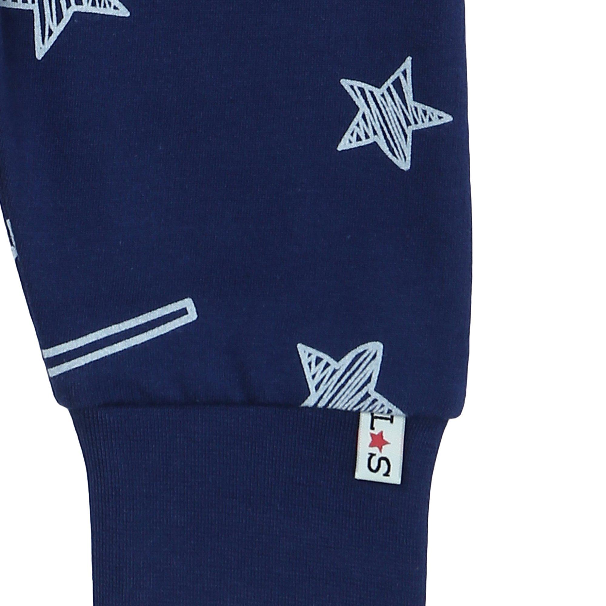 Azul marino - Lilly and Sid - LaS Stars Closed Hem Fleece Joggers - 4
