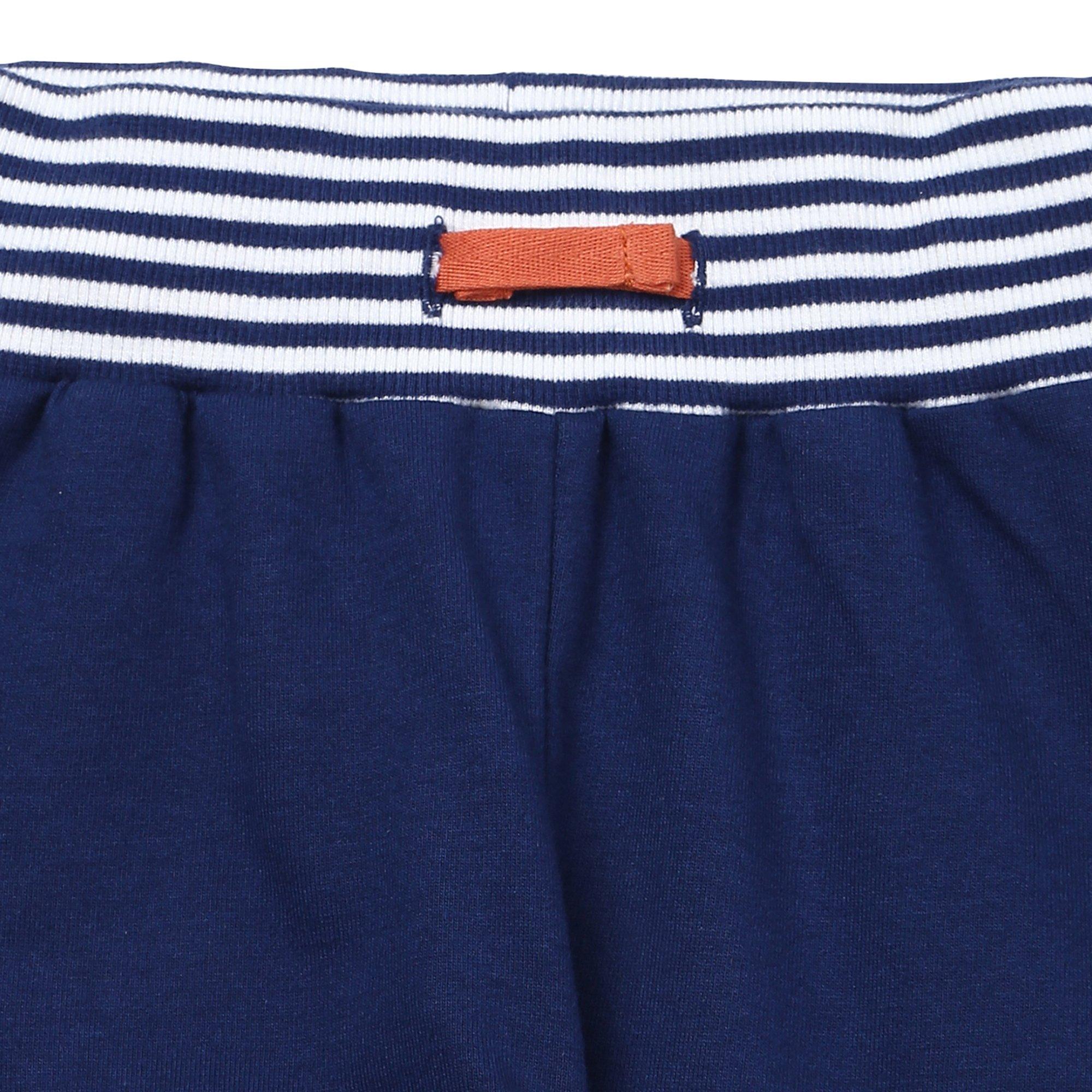 Azul marino - Lilly and Sid - Star Knee Closed Hem Fleece Joggers - 3