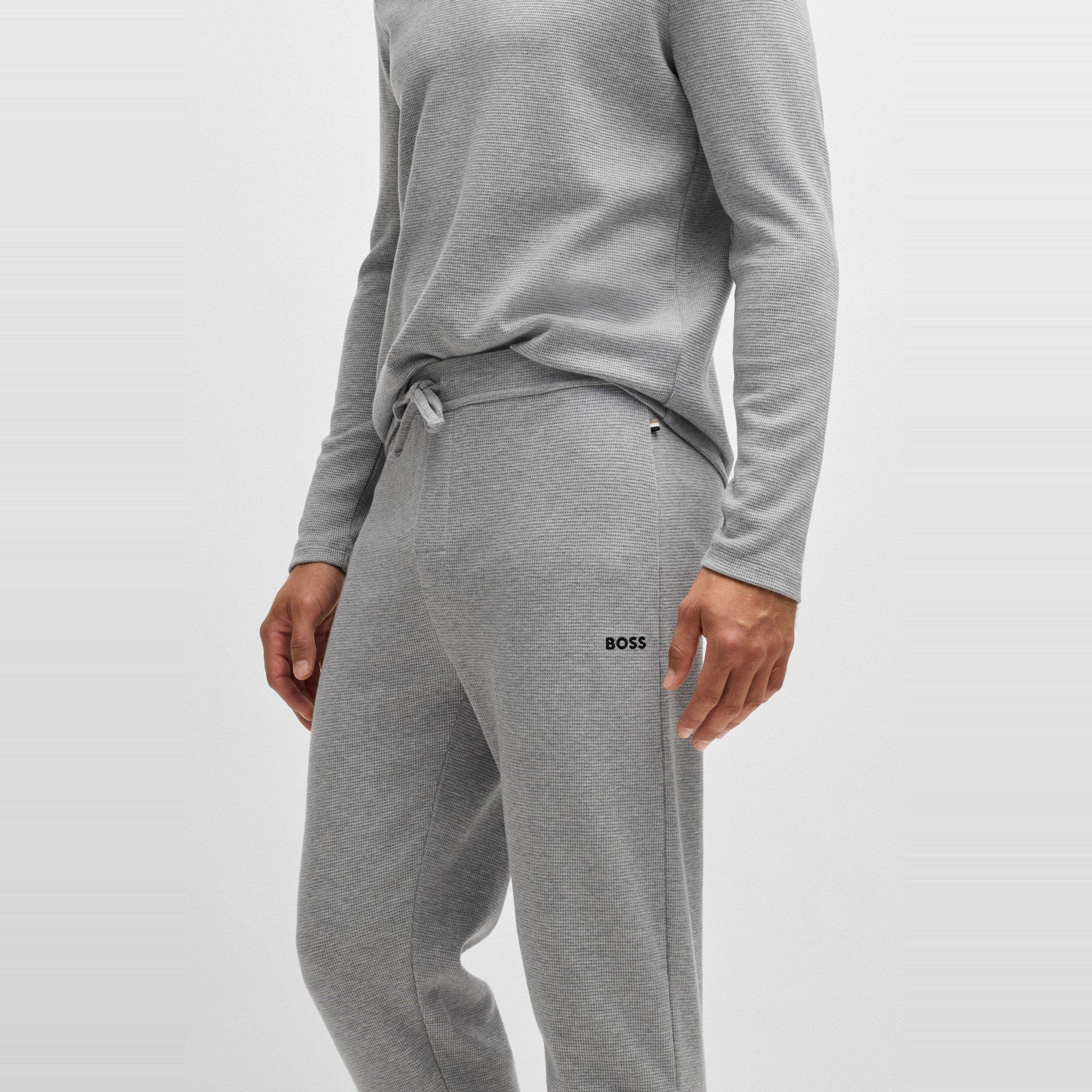 Grau - Boss - BW Waffle Jogging Bottoms - 4