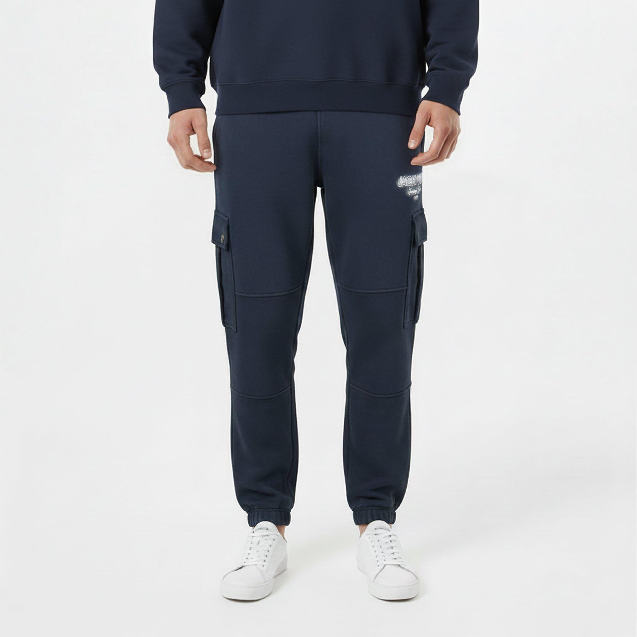 Jack Wills Men's Script Cargo Cotton Ribbed Cuffs Joggers | USC