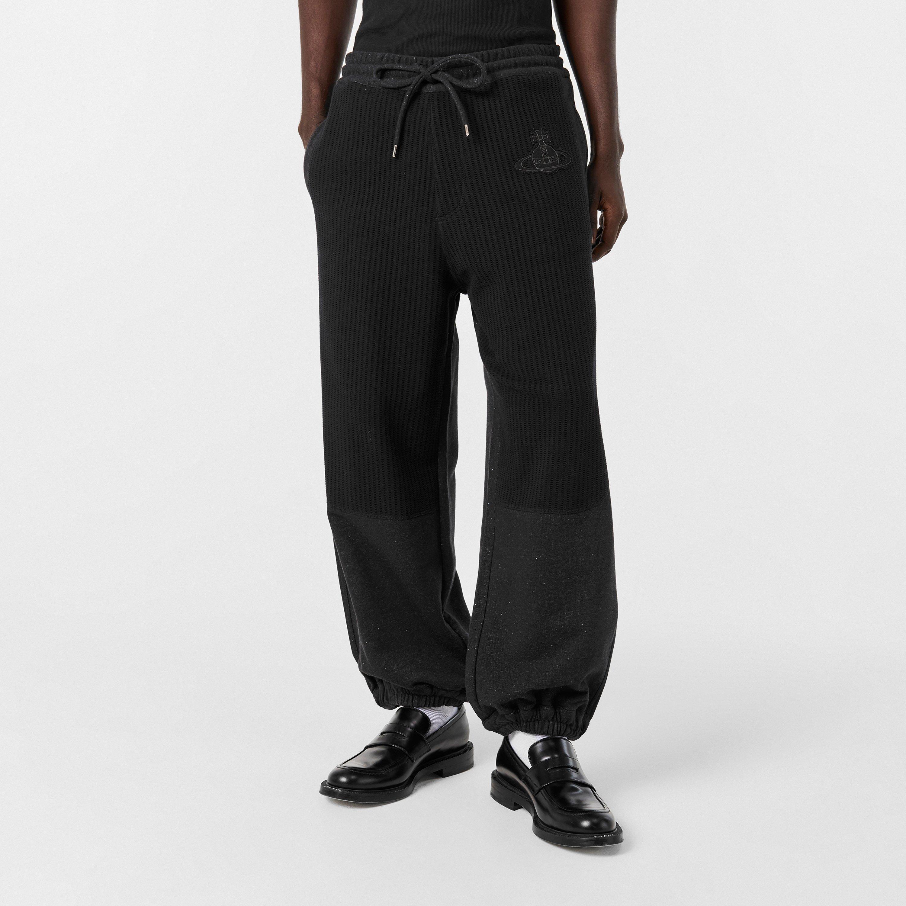 Charcoal - Vivienne Westwood - Men's Viv Ibiza Closed Hem Fleece Joggers - 3