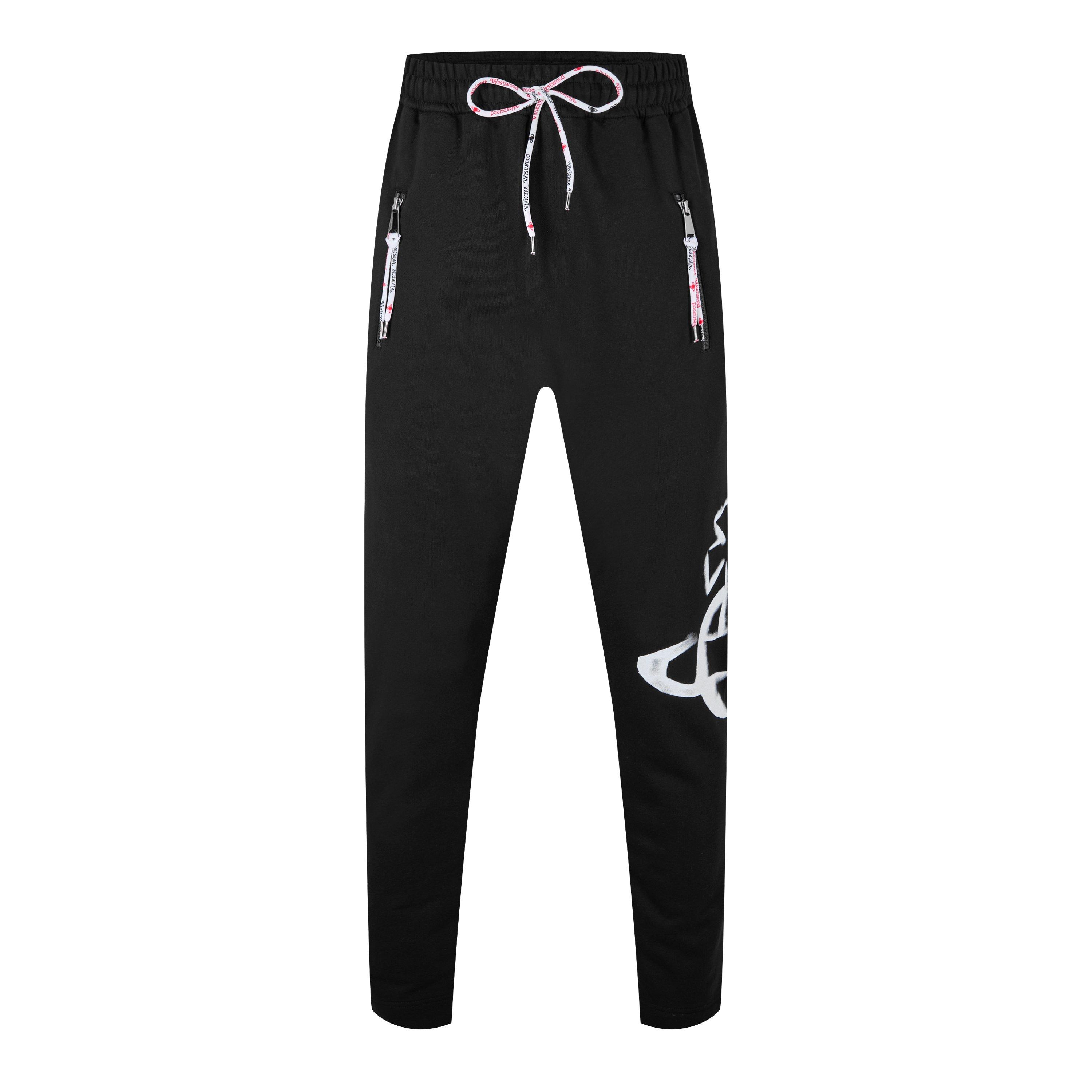 Black - Vivienne Westwood - Stencil Orb Jogging Bottoms - 5
