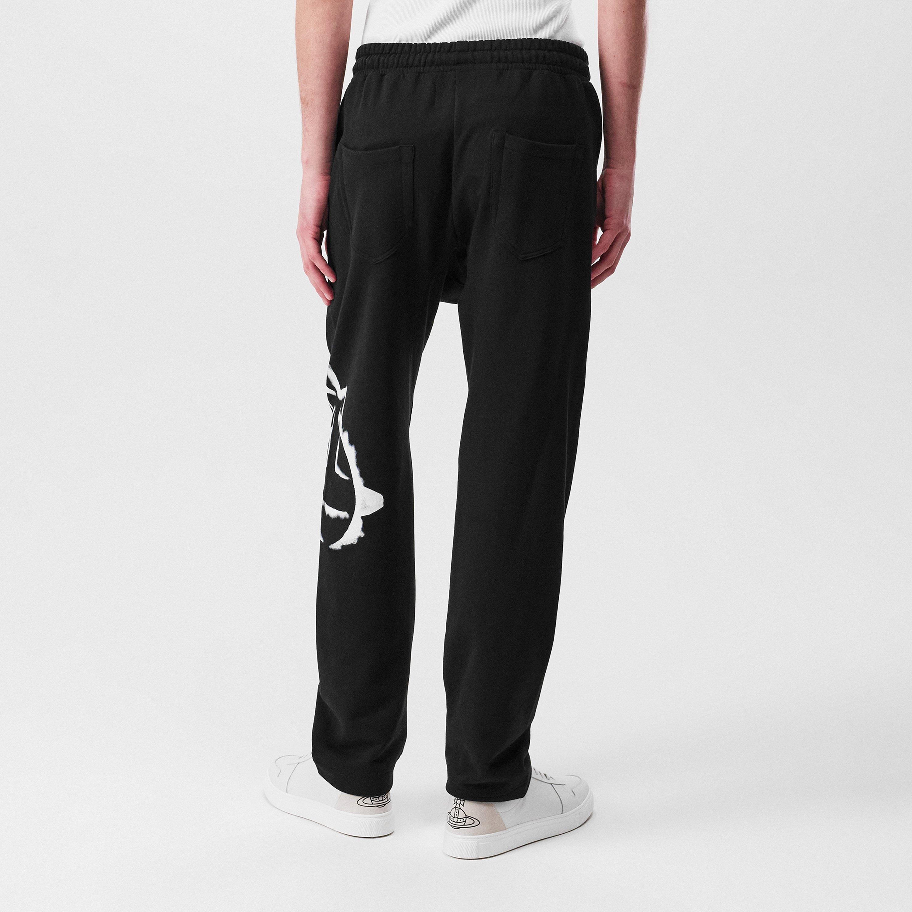Black - Vivienne Westwood - Stencil Orb Jogging Bottoms - 3