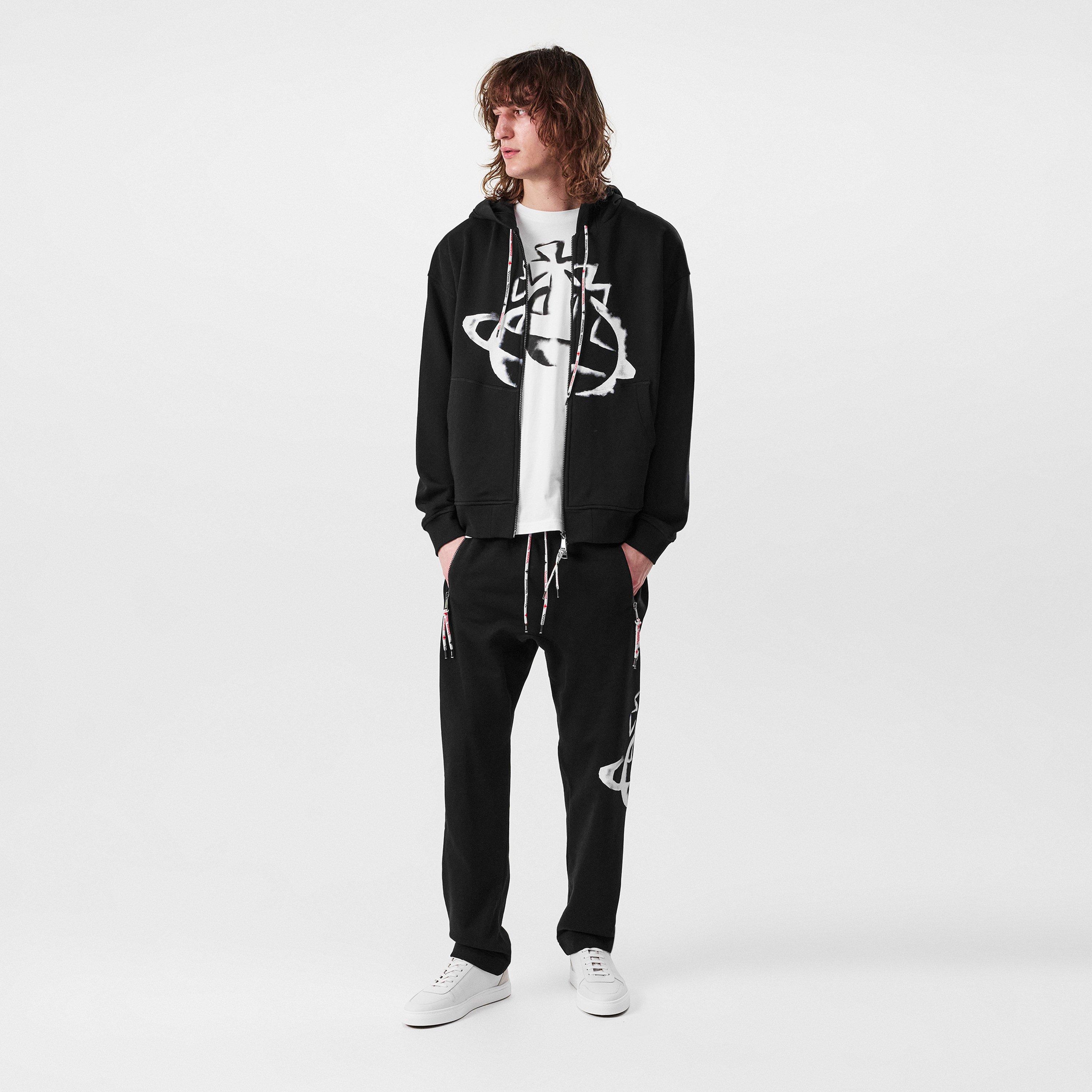 Black - Vivienne Westwood - Stencil Orb Jogging Bottoms - 4