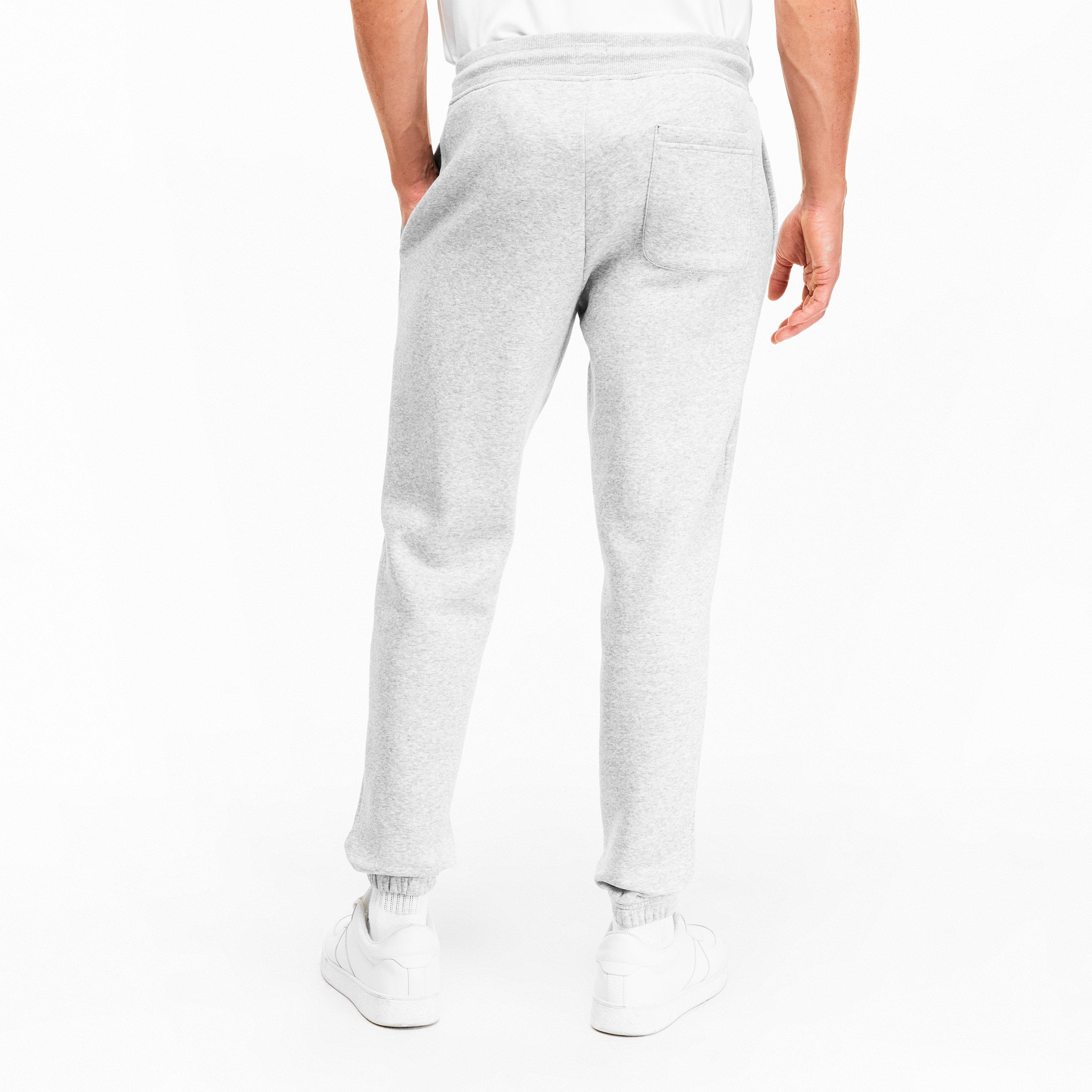 Lt Grey P01 - Tommy Jeans - Men's TJ Flag Slim Closed Hem Fleece Joggers - 4