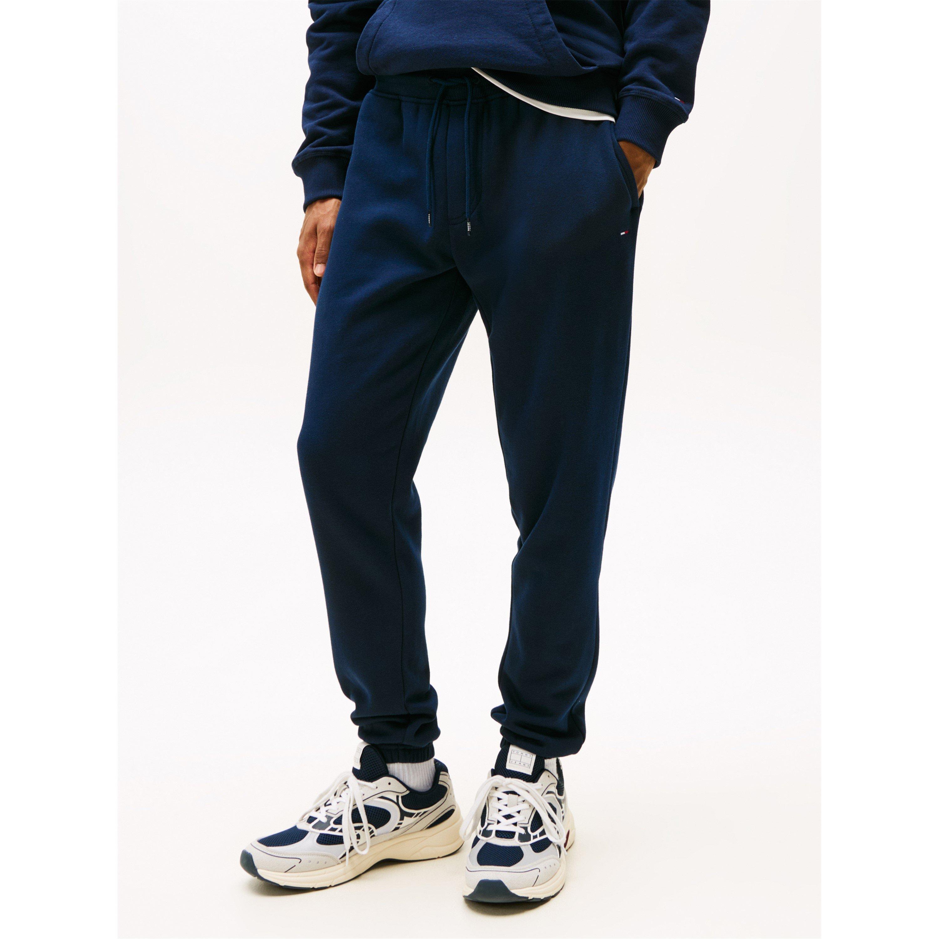 Dark Navy C1G - Tommy Jeans - Men's TJ Flag Slim Closed Hem Fleece Joggers - 6