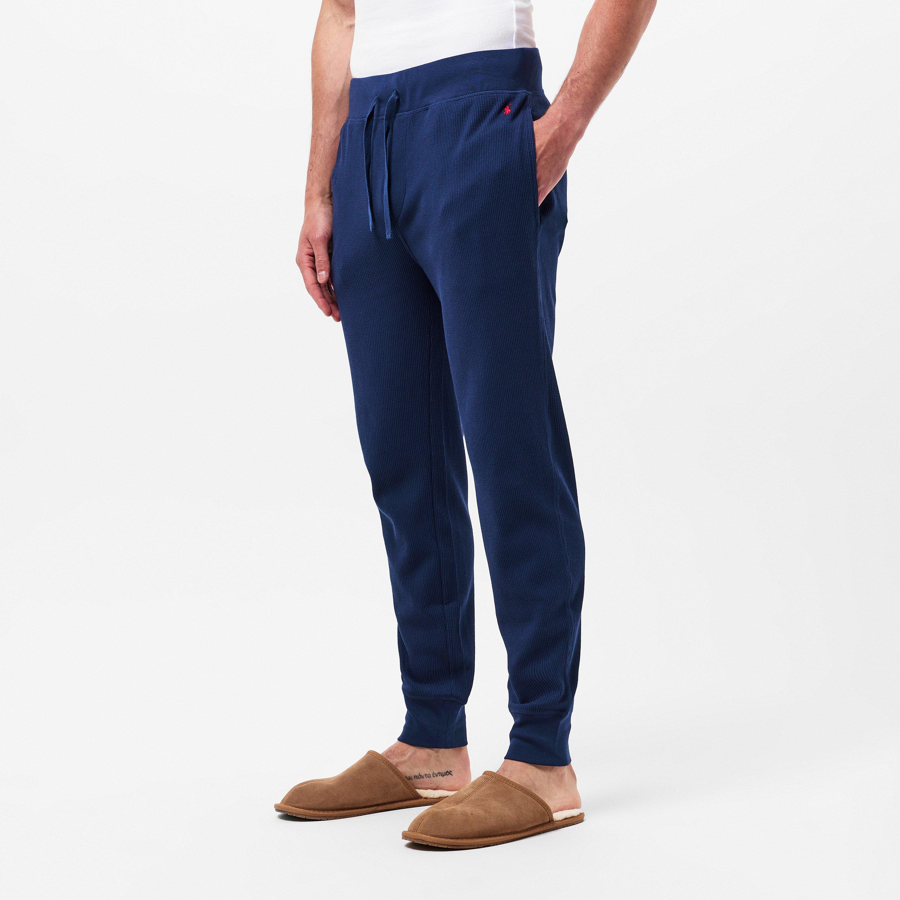 Cruise Navy - Polo Ralph Lauren - Men's Waffle Cuffed Fleece Joggers - 3