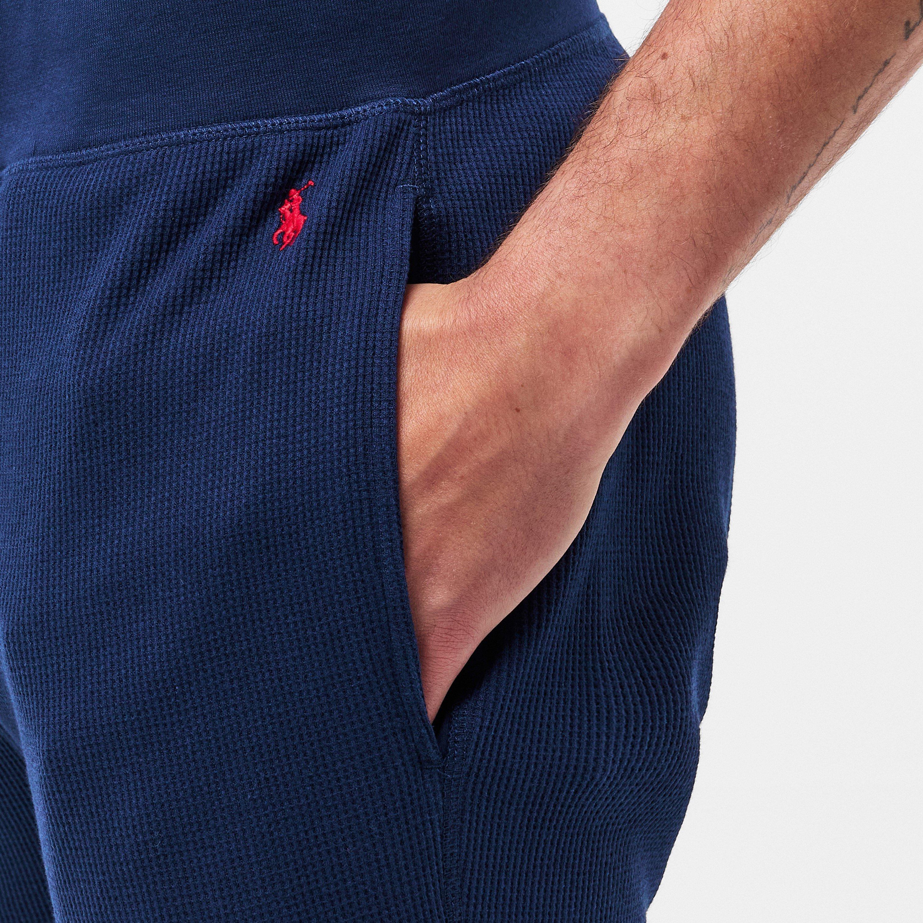 Cruise Navy - Polo Ralph Lauren - Men's Waffle Cuffed Fleece Joggers - 5