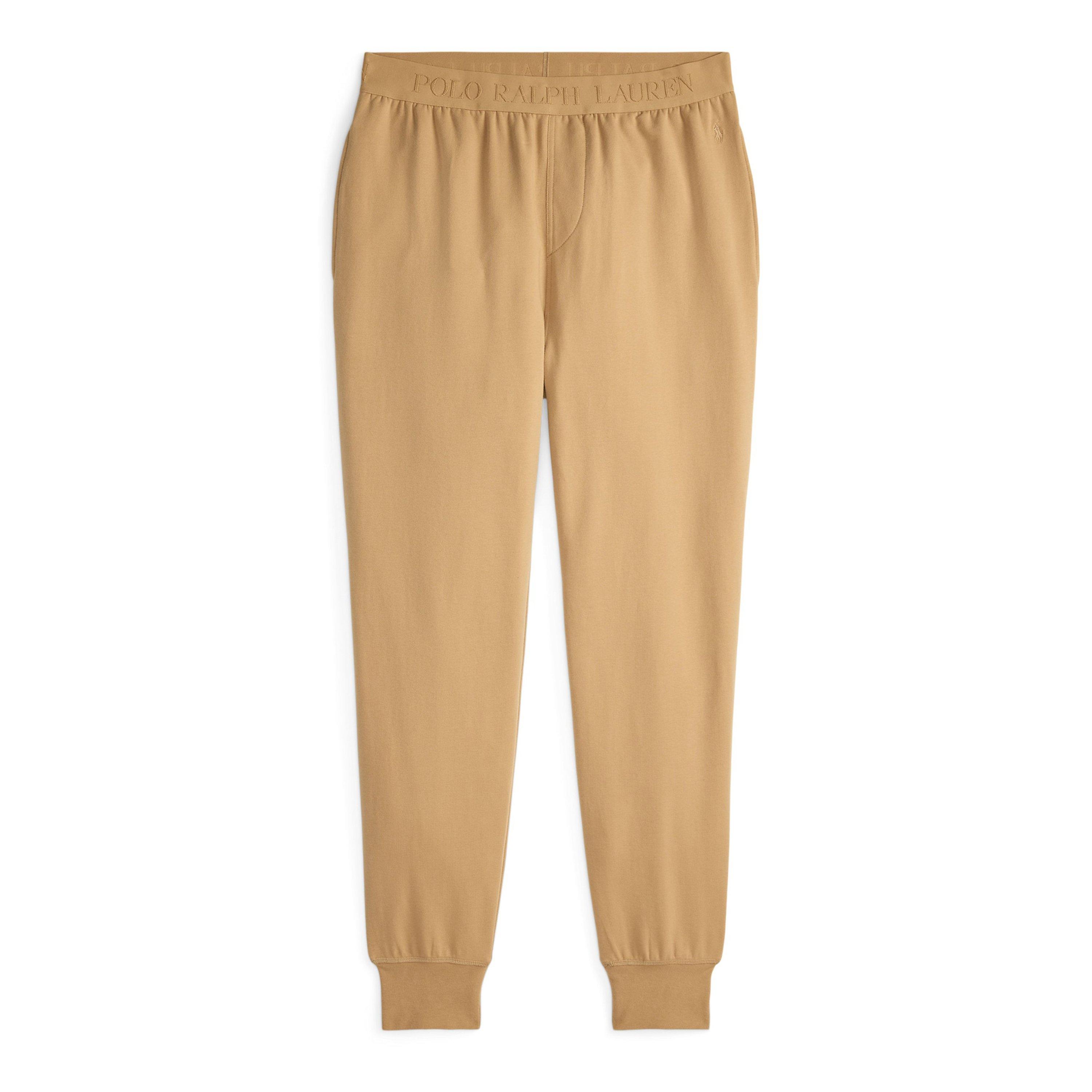 Polo Ralph Lauren Men's Tonal Taped Closed Hem Jersey Joggers - Classic Camel - 2XL