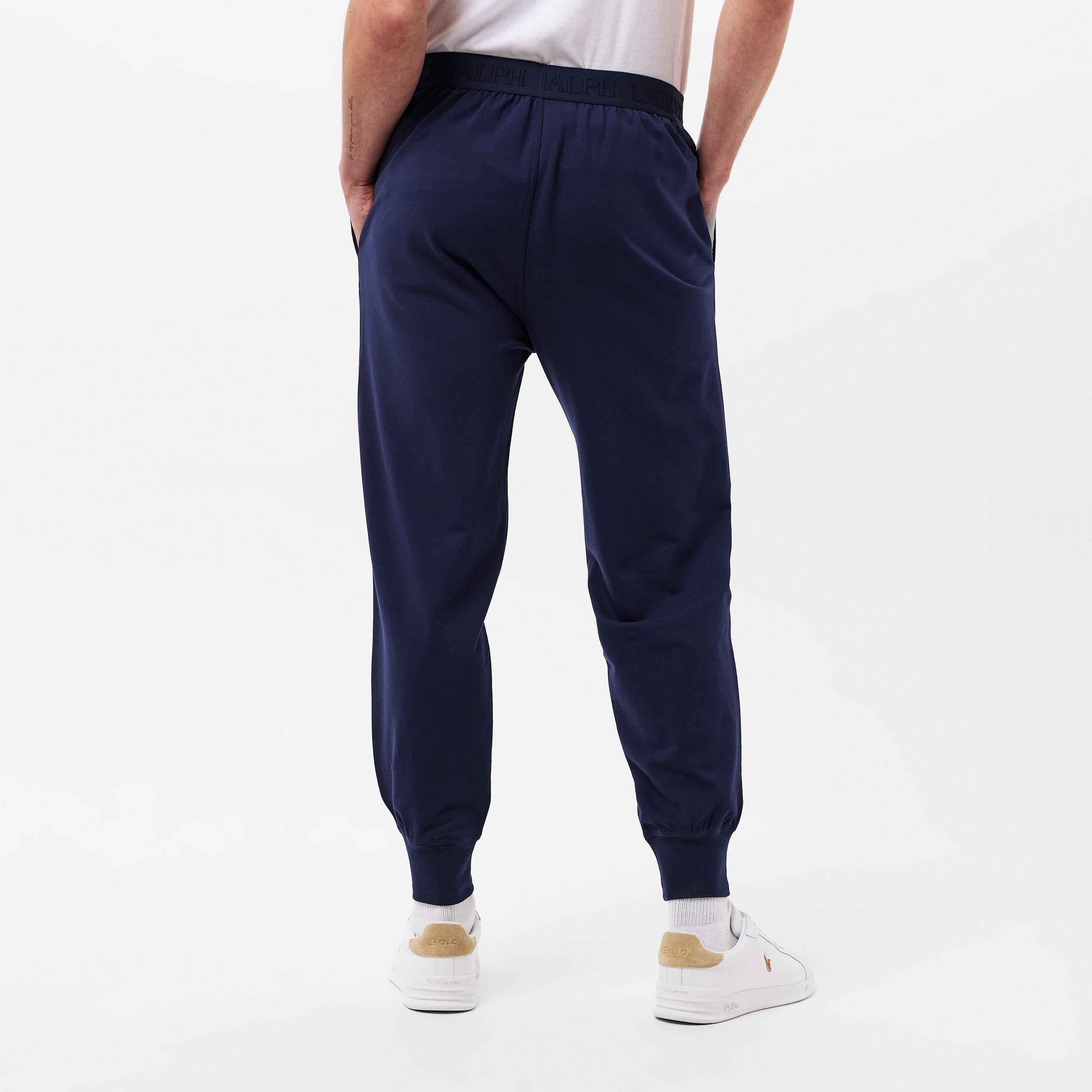 Cruise Navy - Polo Ralph Lauren - Men's Tonal Taped Closed Hem Jersey Joggers - 4