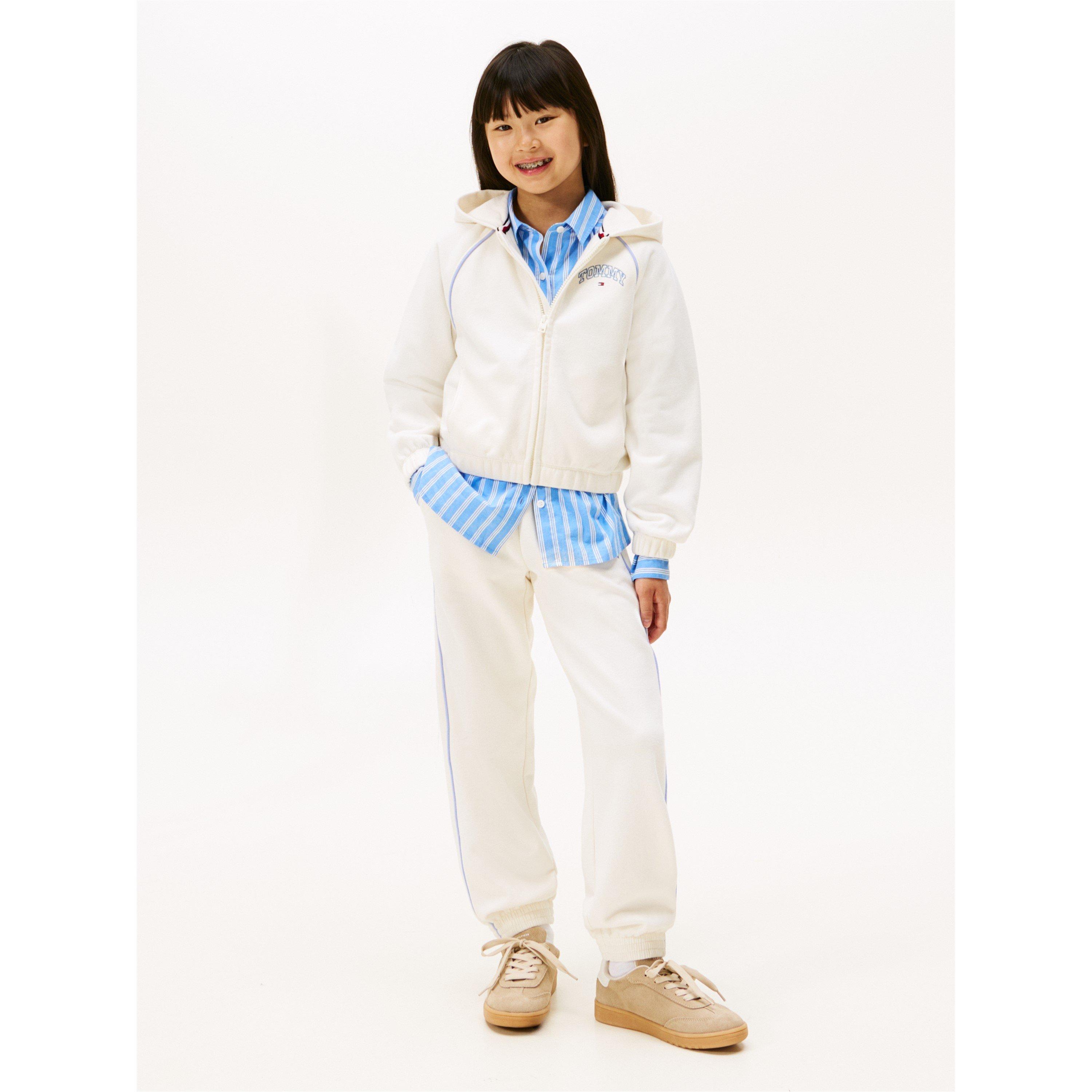 Ivory YA8 - Tommy Hilfiger - Kids' Varsity Closed Hem Fleece Joggers - 4