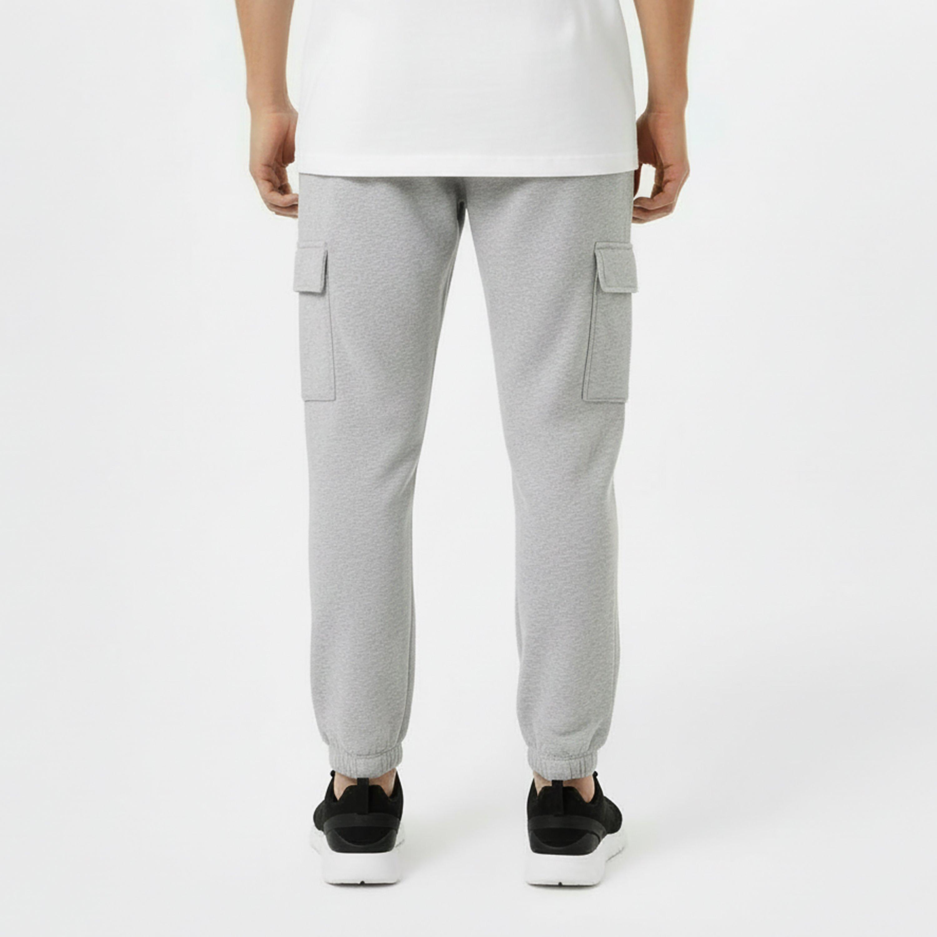 Grey - Slazenger - Fleece Cargo Pant Mens - 4